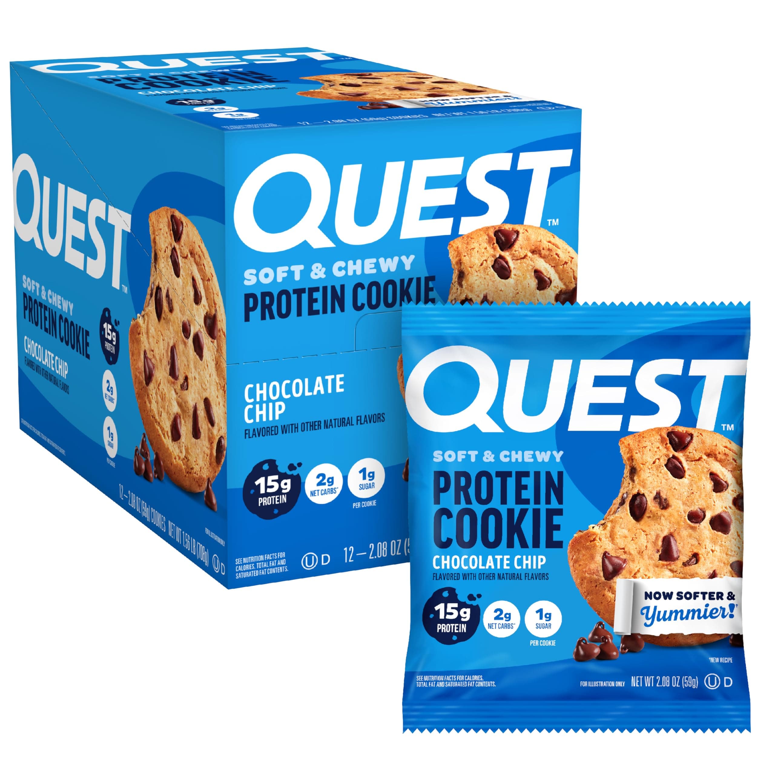 Nutrition Protein Cookie - 12 bars (Chocolate Chip)