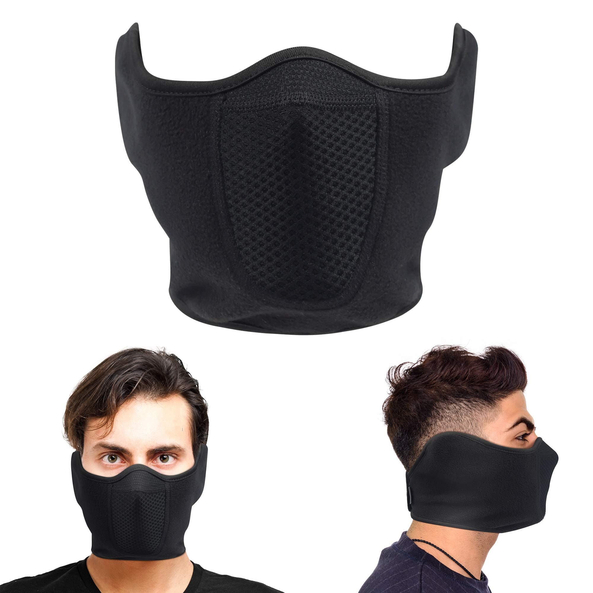 Balaclava Half Face Mask Ski Mask Adjustable Hook and Loop Windproof for Bike Motorcycle Winter Outdoor Sports