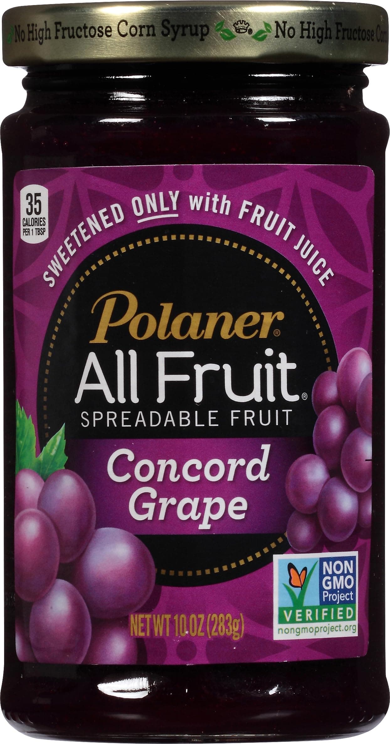 All Fruit Spreadable Fruit, Grape, 10 Ounce