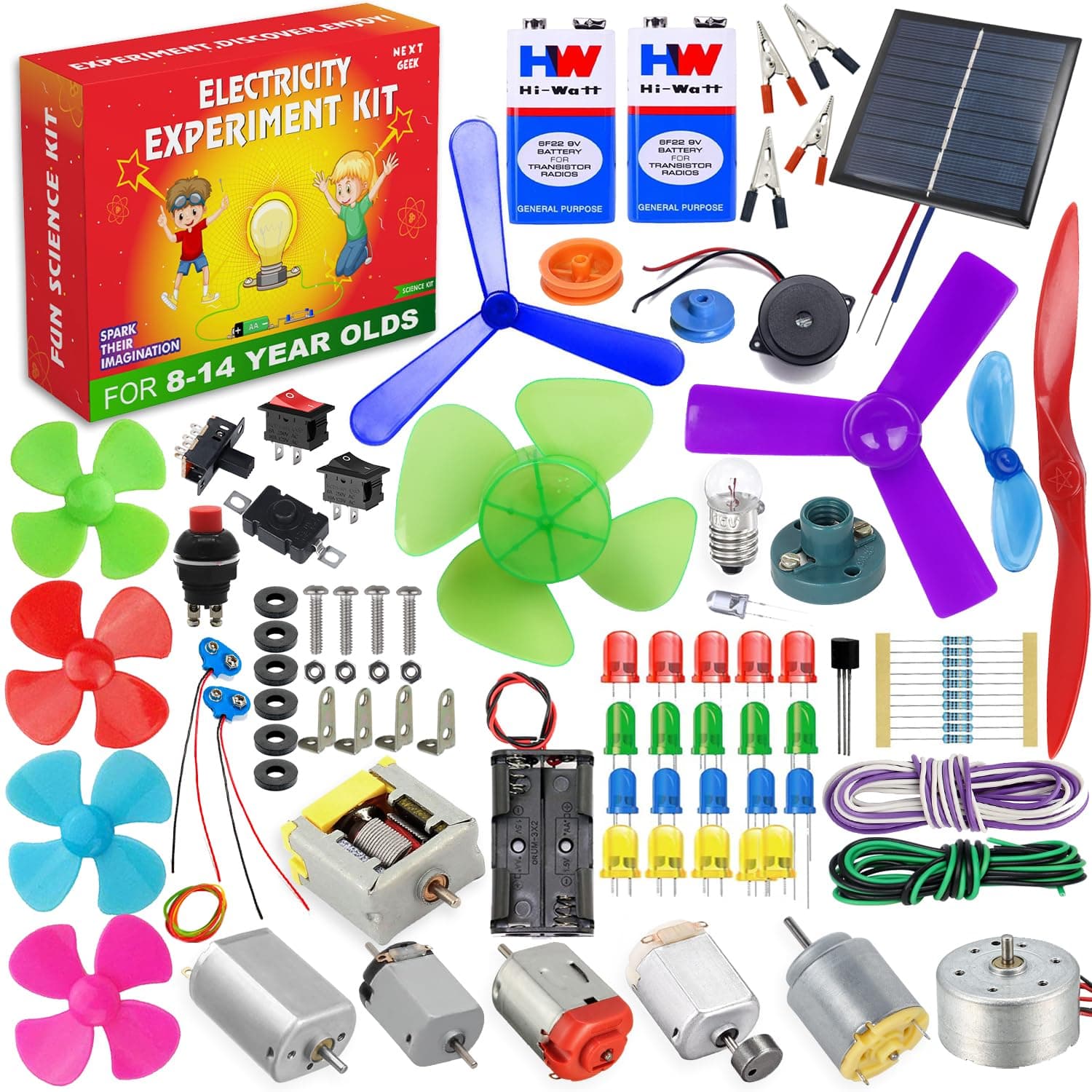 - NEXT GEEK 130 Project DC Motor Learning Kids DIY Science Experiment Educational kit for Kids Exciting Gift for Boys & Girls