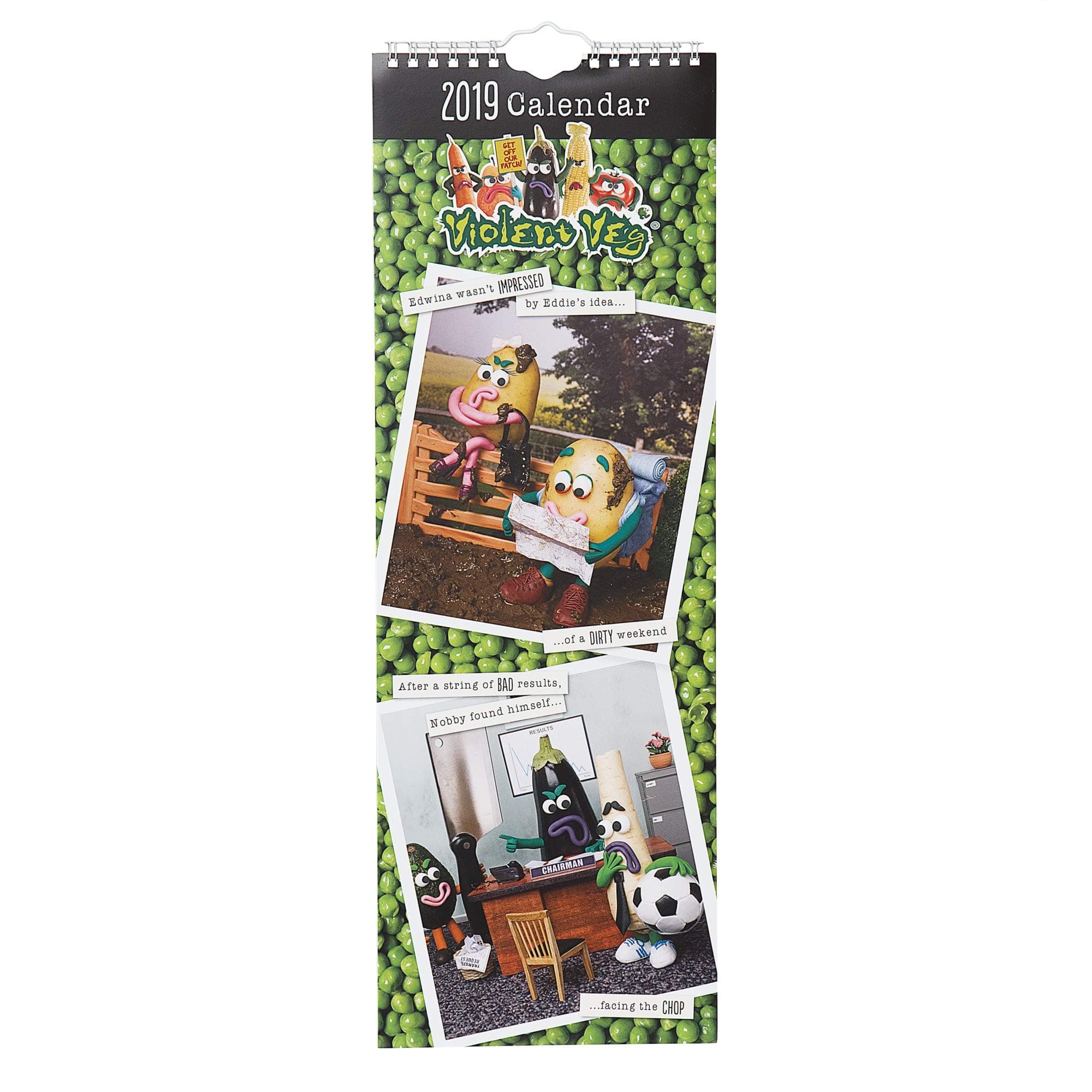 Violent Veg Slim Calendar 2019