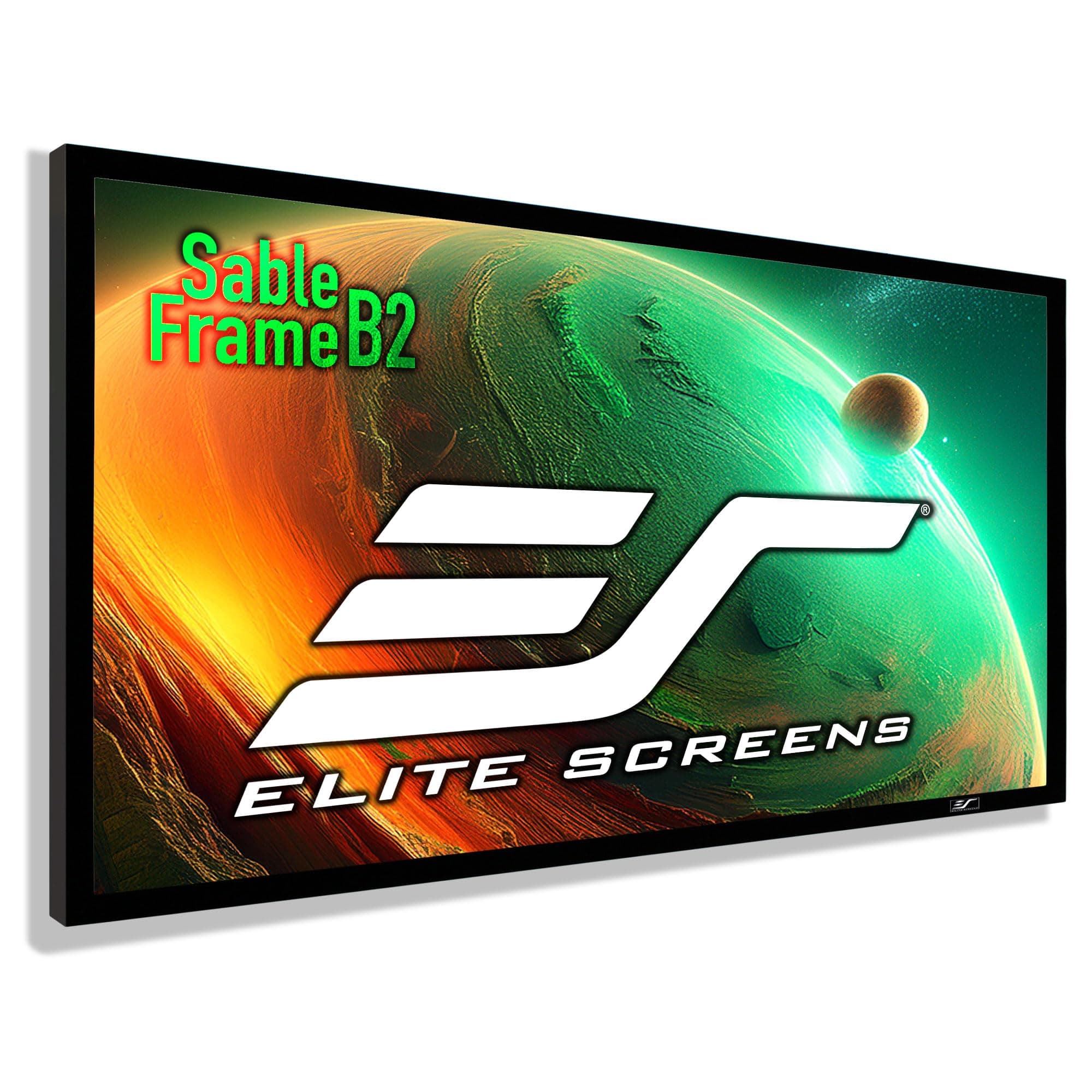 120" Fixed Frame Projector Screen 16:9, 4K/8K UHD CineWhite UHD-B, ISF Certified, UST/Short/Standard Compatible, SB120WH2