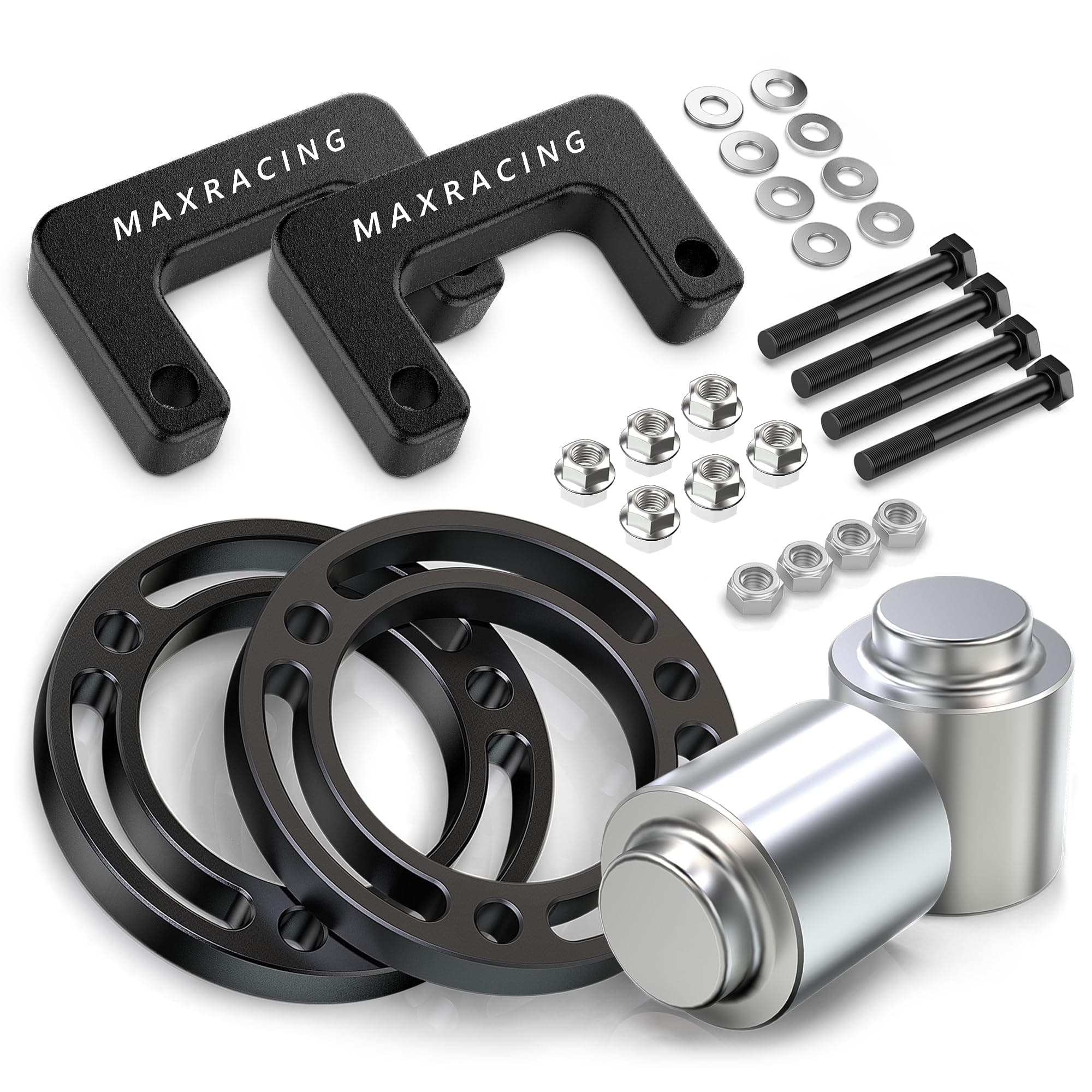 MAXRACING 3.5" + 3.5" Front Leveling Lift Kit Compatible with 2007-2020 Chevy Tahoe | 2007-2020 Chevy Suburban 1500 | 2007-2013 Chevy Avalanche 1500 | 2000-2000 GMC Yukon 1500 20 000