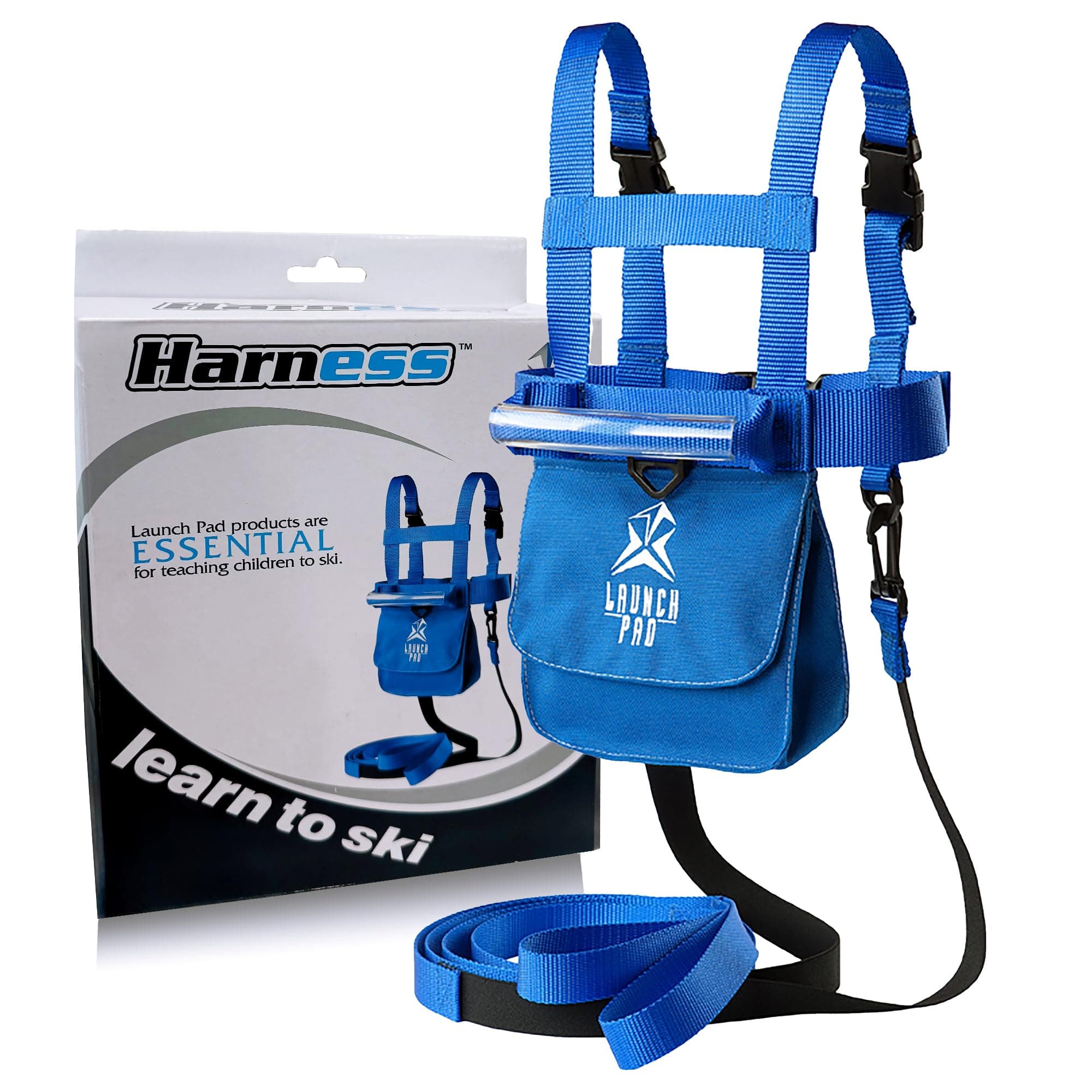 Ski and Snowboard Training Harness - Learn to Ski - Shock Absorbing Leashes - Teaches Speed Control - Perfect for Beginners