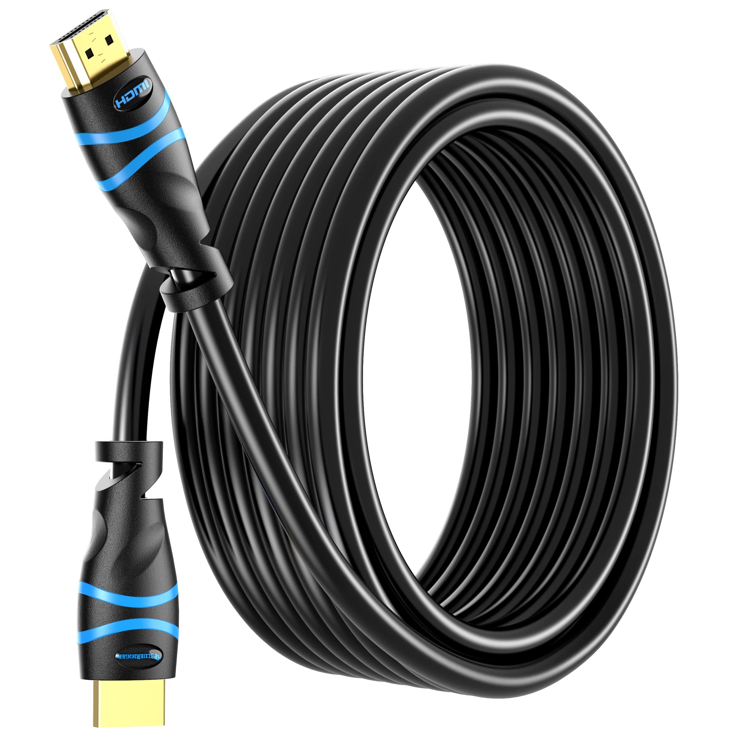 4K HDMI Cable 35FT (4K 30Hz, HDR10, in-Wall CL3 Rated, High Speed, HDCP2.2, eARC) - Long HDMI Cable Compatible with Home Theatre, HDTV, Gaming Consoles, Streaming Devices