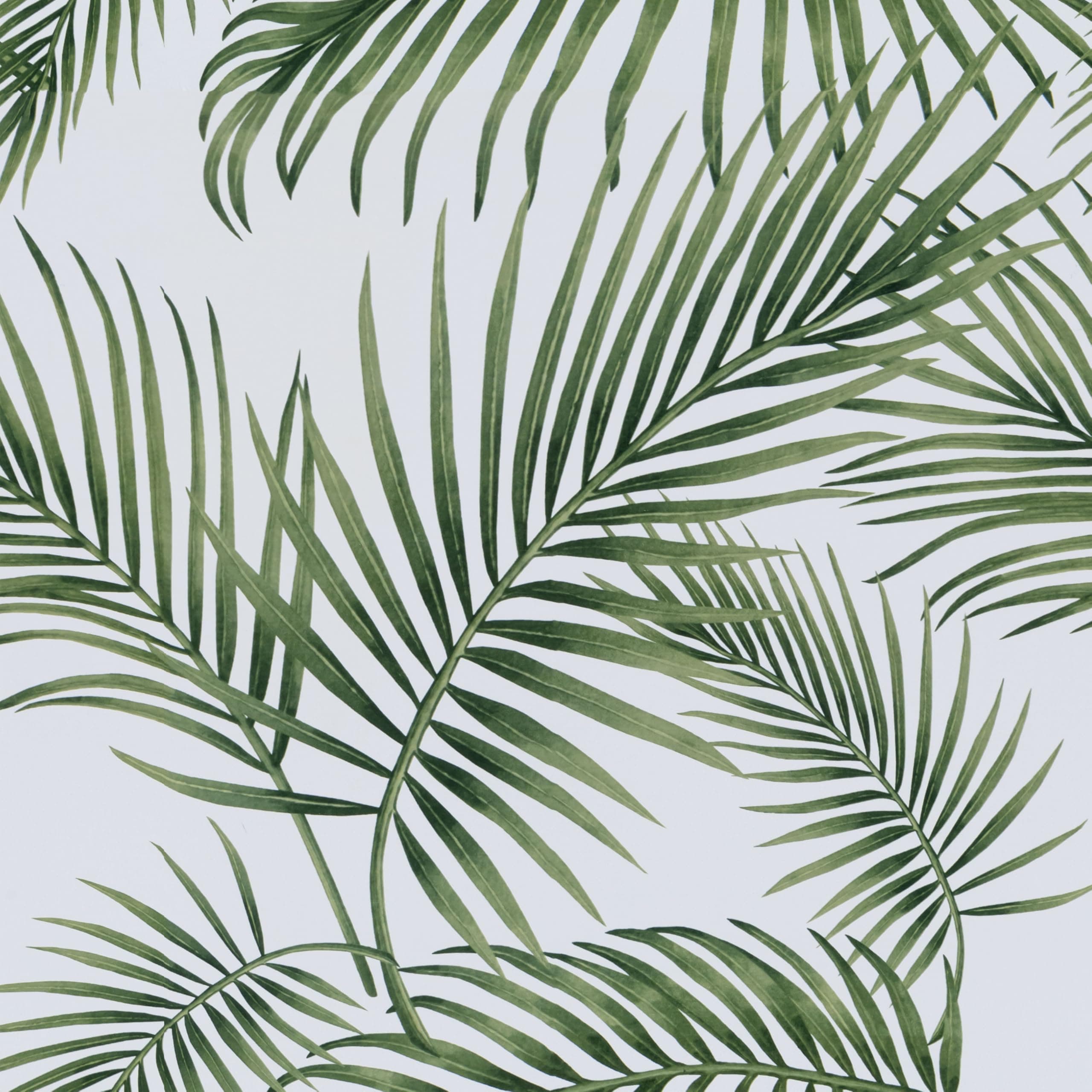 Self Adhesive Wallpaper Green Leaf, Patterned Sticky Back Plastic Roll, Bathroom Kitchen Cupboard Worktop Vinyl Wrap for Furniture Table 44cmx2m