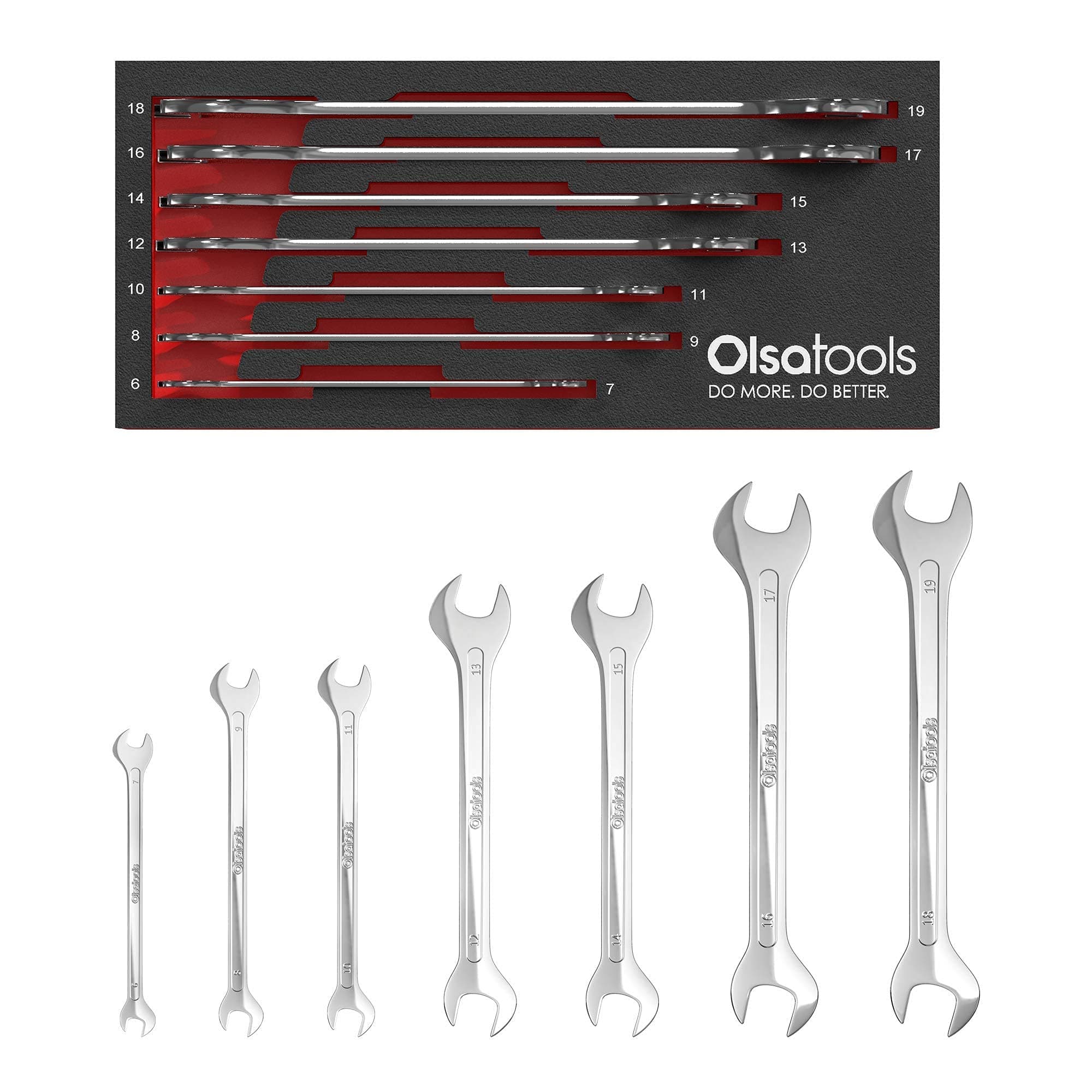 7pc Metric Slim Profile Wrench Set