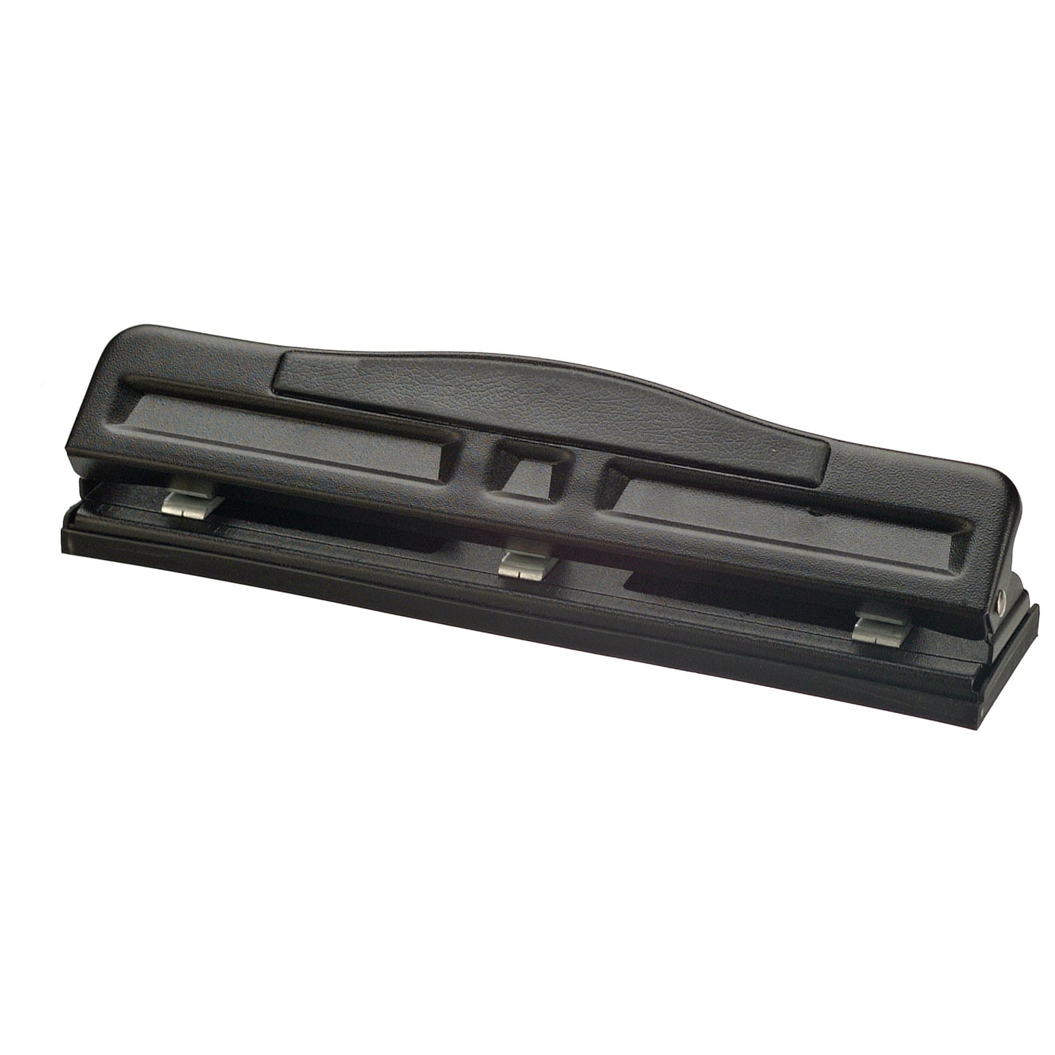 Adjustable 2-3 Hole Punch with Padded Handle, 11 Sheet Capacity, Black (90085)