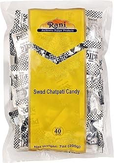 Rani Swad Chatpati Candy 7oz (200g) Individually Wrapped ~ Indian Tasty Treats | Vegan | Gluten Friendly | NON-GMO | Indian Origin
