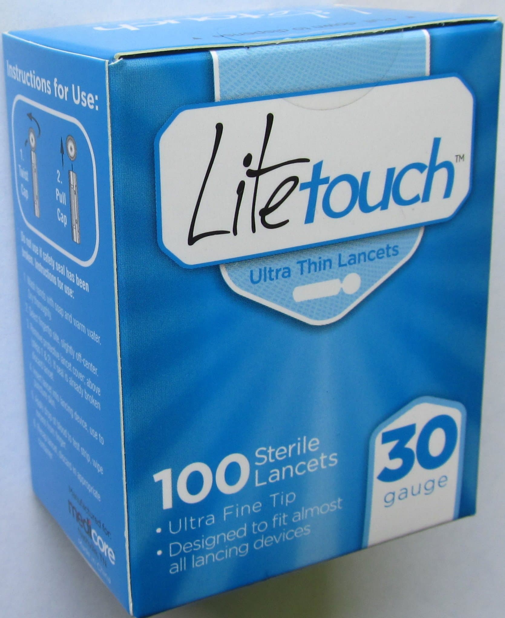 Litetouch Ultra Thin Lancets - 30 Gauge