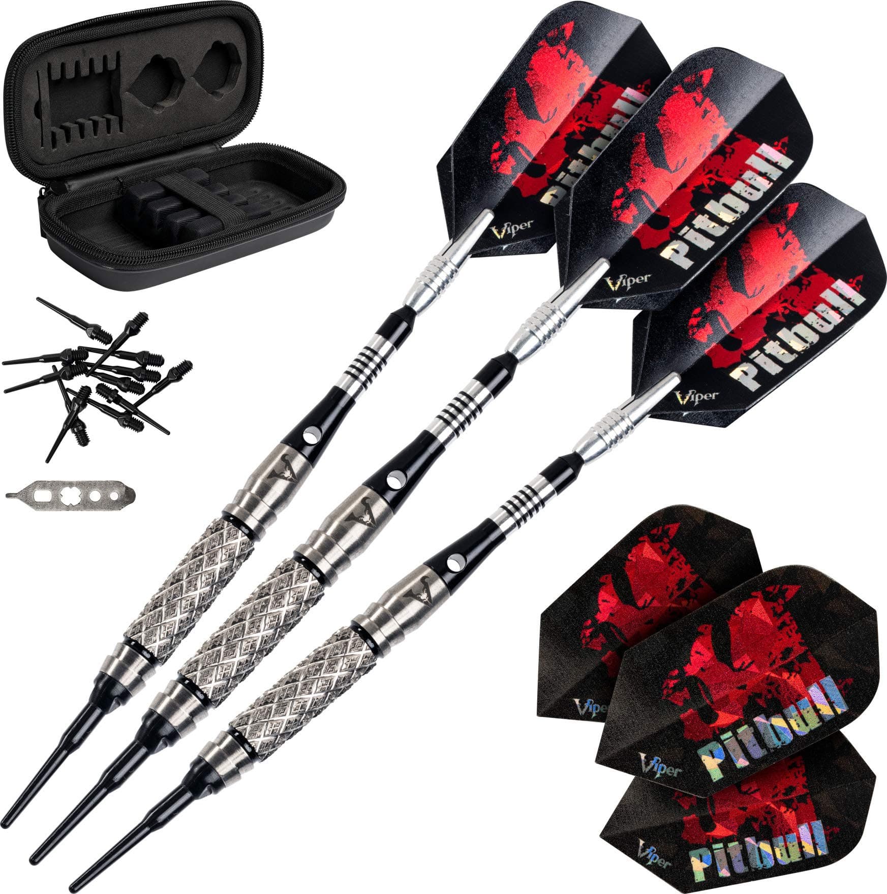 Viper Pitbull 90% Tungsten Soft Tip Dart Set, 18 Grams
