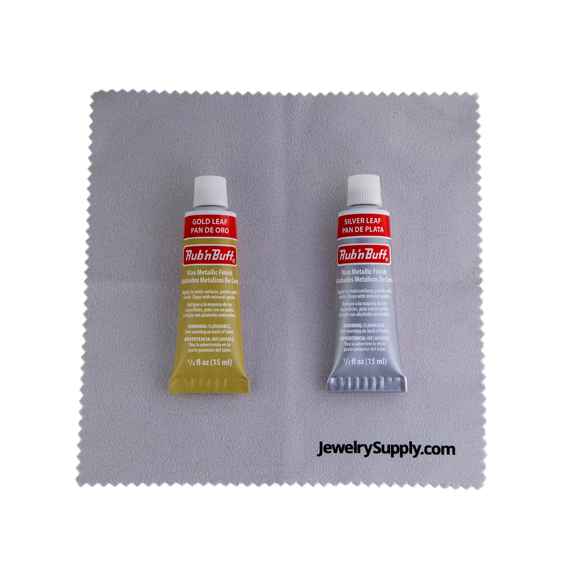 JewelrySupply Rub-N-Buff Bundle (Silver Leaf and Gold Leaf)