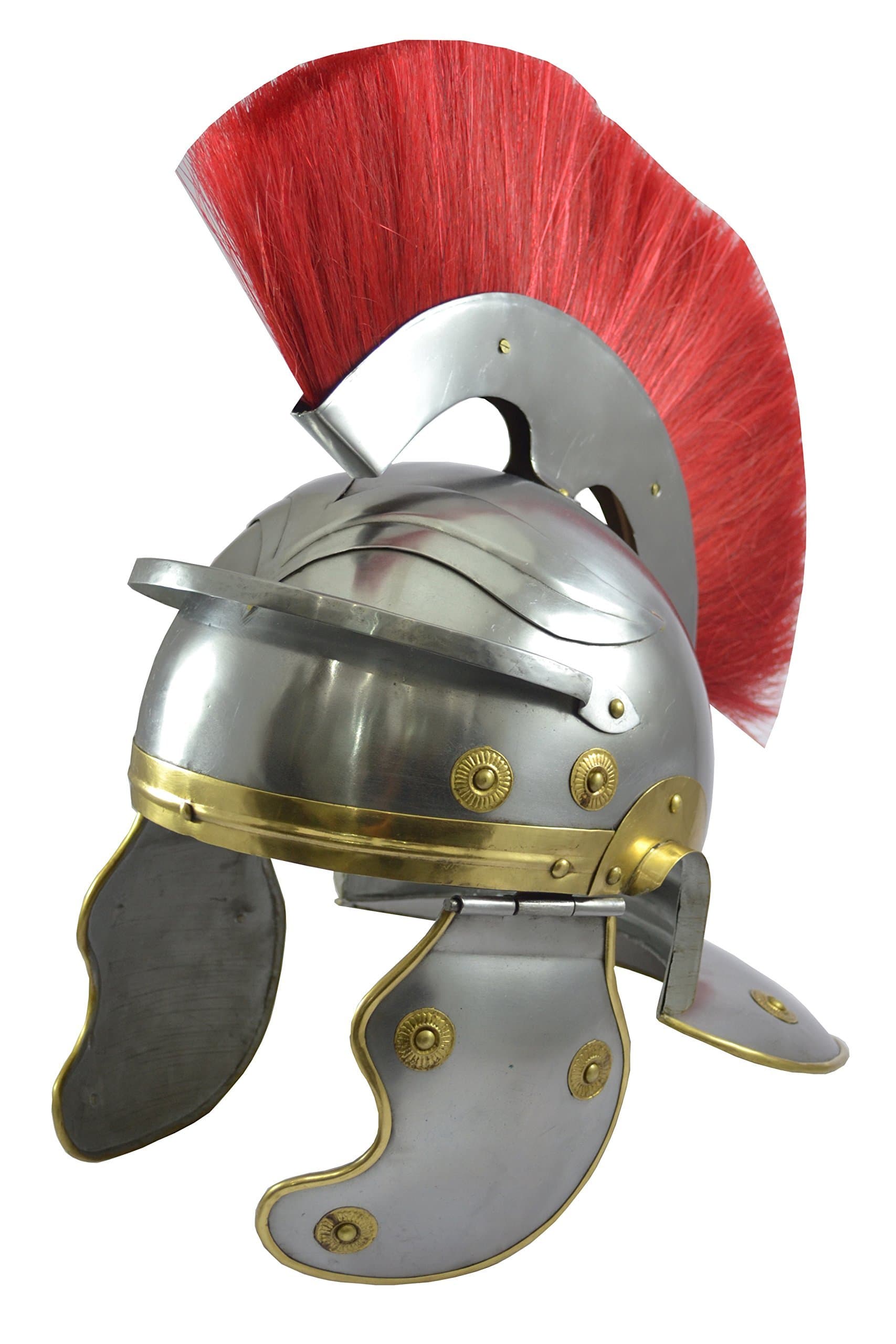 Roman Centurion Helmet with Red Plume / Red Crest