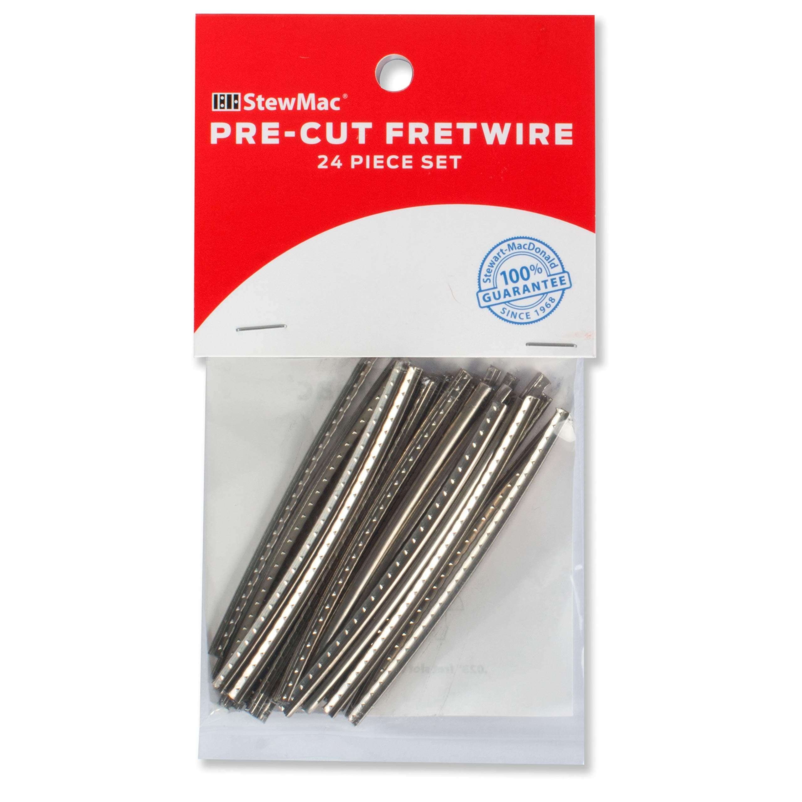 - StewMac Pre-Cut and Pre-Radiused Fretwire Set, Medium/Medium, 12" Radius, 24-pieces