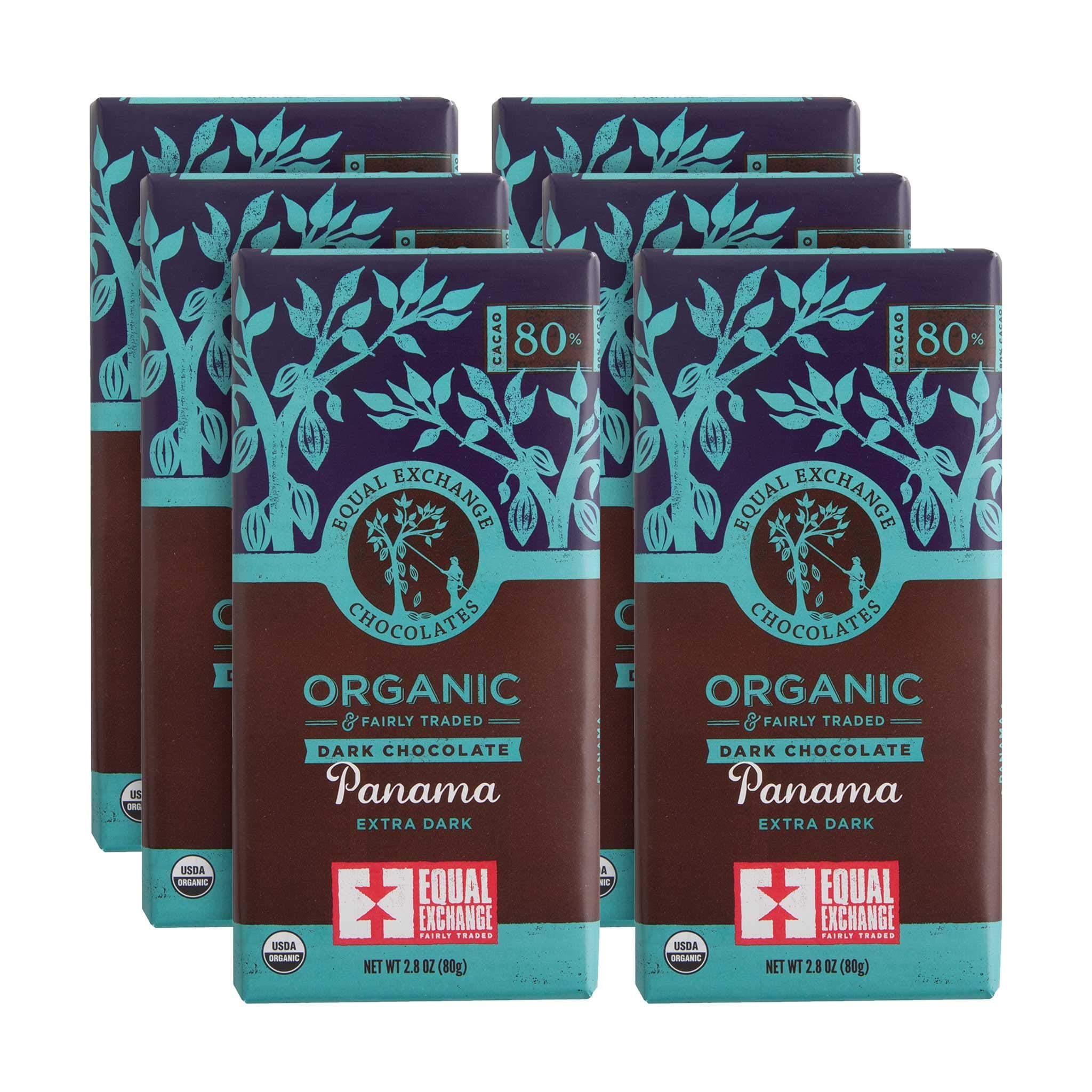 Organic Panama Extra Dark Chocolate | 2.8 Ounce (Pack of 6)