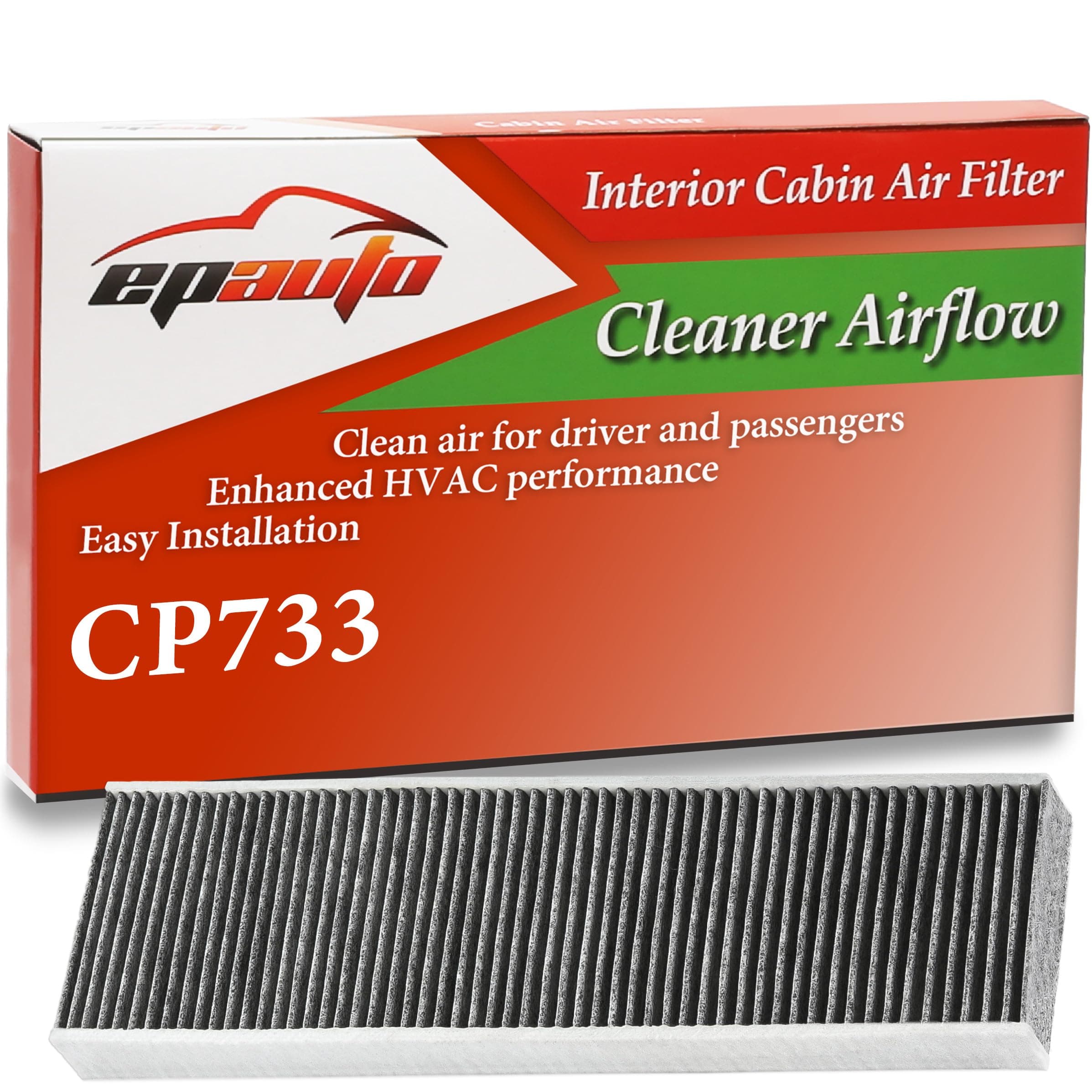 CP733 (CF10733) Premium Cabin Air Filter Replacement for Mini Cooper 1.6L (2007-2016), Cooper Countryman (2011-2016), Cooper Paceman (2013-2016) includes Activated Carbon