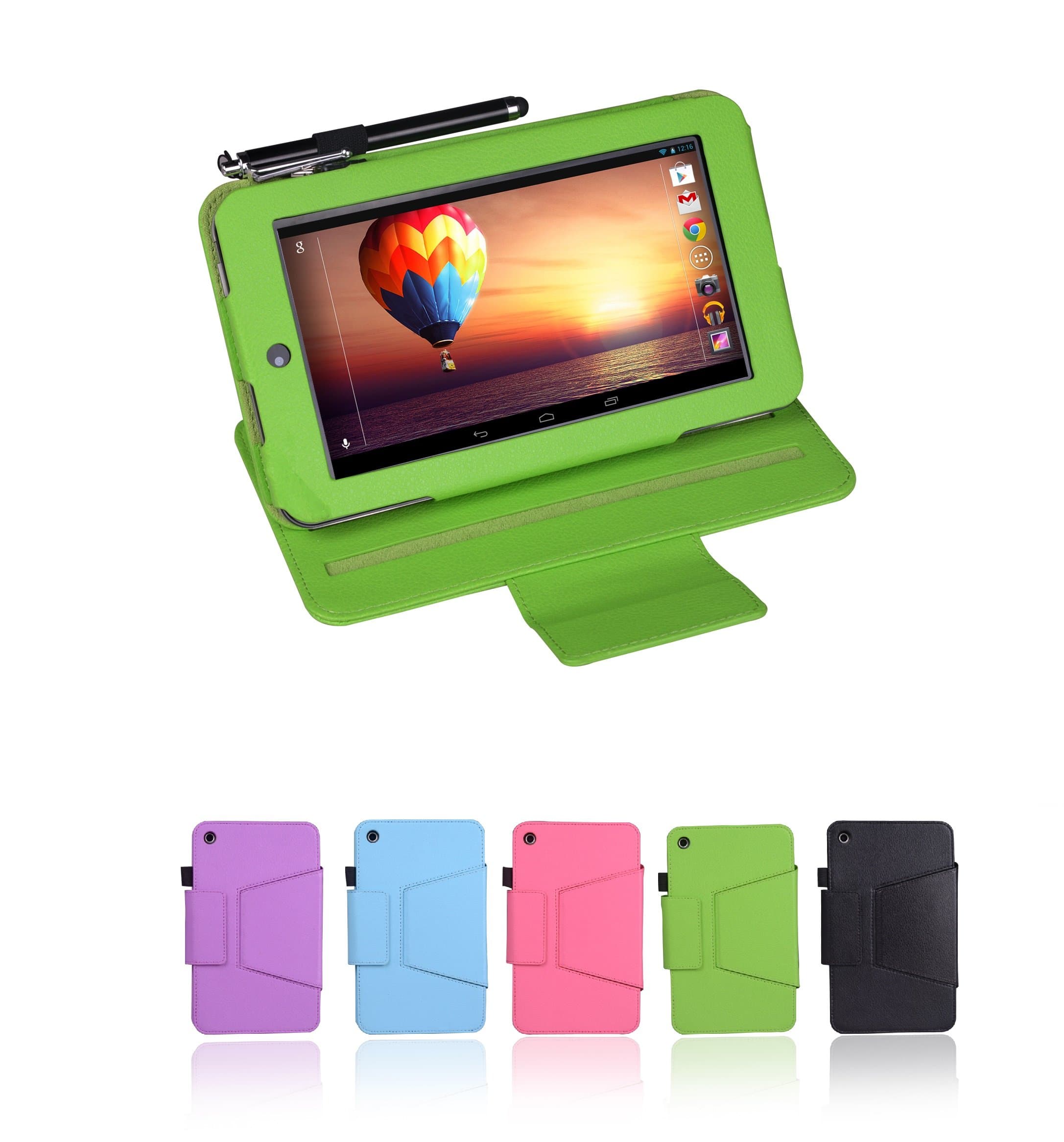 i-UniK Slim HP Slate 7 Model 2800 Tablet Case Multi-Angles/Standing Case Cover [NOT FIT HP 7 1800 Model or Slate 7 PLUS] - (LIGHT GREEN)