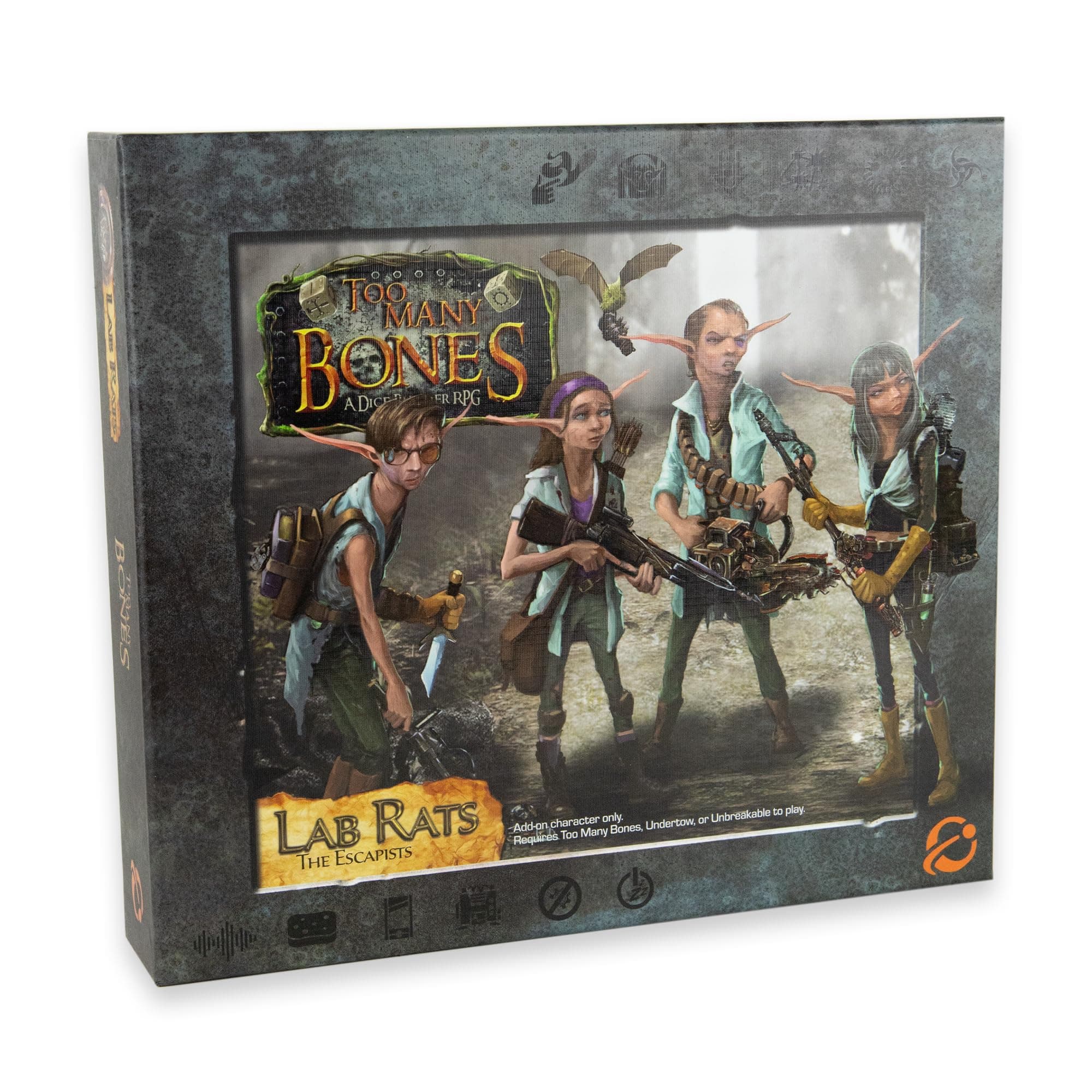 Chip Theory Games Too Many Bones: Lab Rats, Dice-Builder Roleplaying Game Expansion, Strategic Fantasy RPG Game Accessories for Ages 14 and Up, 1-4 Players