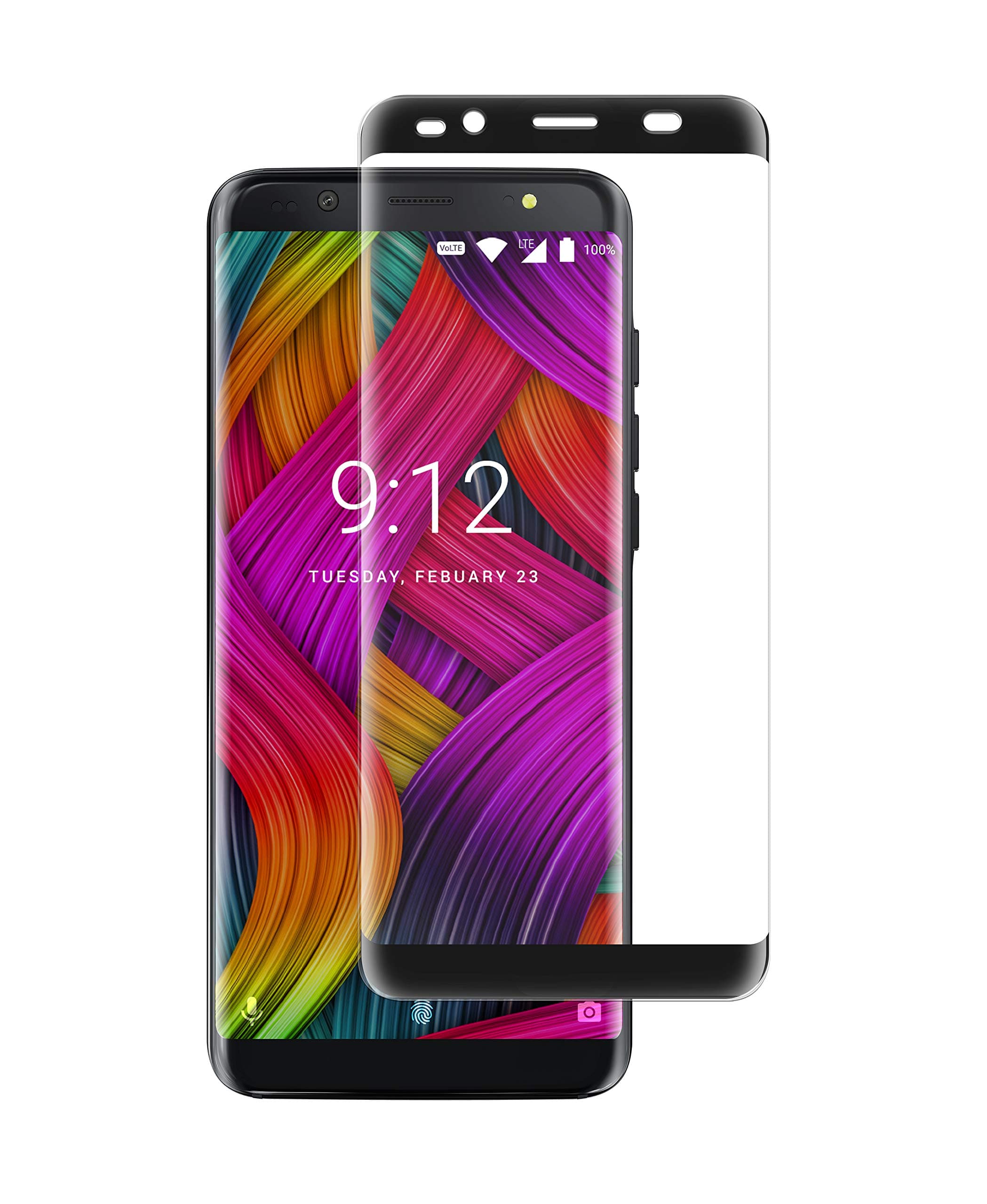 NUU Mobile G3 Tempered Glass Screen Protector- Black Border