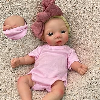 OtardDolls 10 Inch Silicone Baby Doll Full Body Soft Silicone Reborn Baby Min...