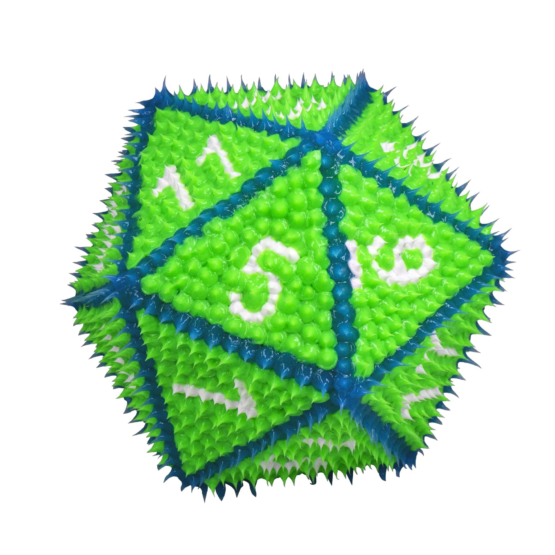 KESSDrop Dot D20-6” 20-Sided Dice for Role Playing Games and Collectors, Silicone, Sensory, Oversized, 5 Vibrant Colors, Outdoor Toy for Backyard, Pool, Beach, RPG, Ages 6+