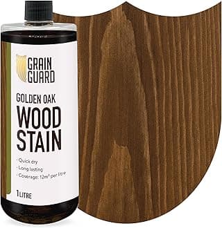 Wood Stain Water Based | Golden Oak | 1L | Interior Furniture Stain | Light & Dark Stains | Eco-Friendly & Non-Toxic Wood Dye | Easy Application | Quick Dry & Low Odour