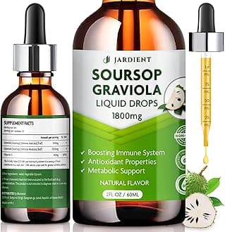 Soursop Bitters Extract Liquid Oil : Graviola Soursop Extract- Organic for Cell Support and Regeneration- Soursop Tincture Edible 2Fl oz x 1Pack