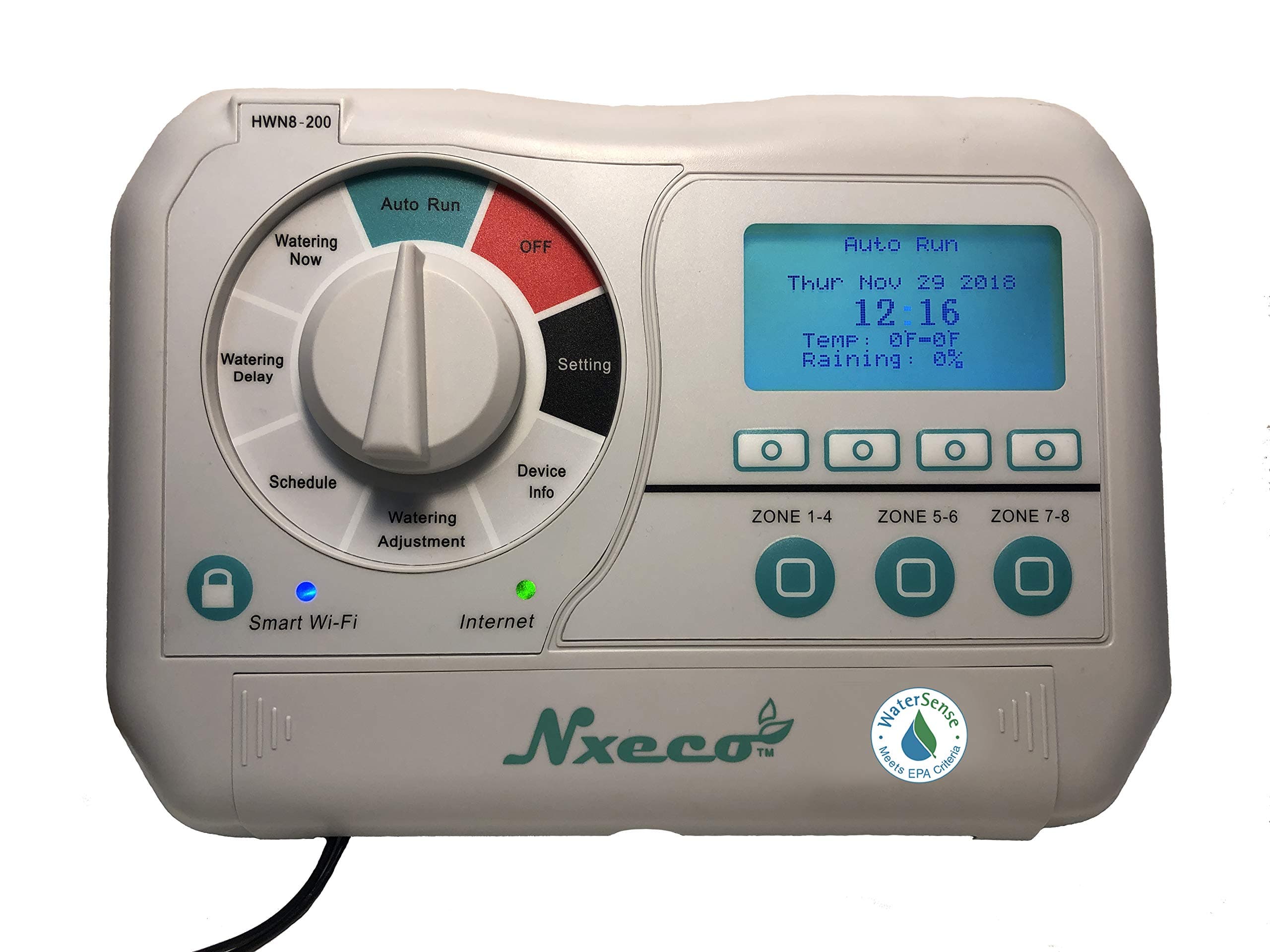 HWN8-200, Smart Irrigation Sprinkler Controller, WaterSense Labeled Smart Watering Timer , Works with Google Home and Alexa