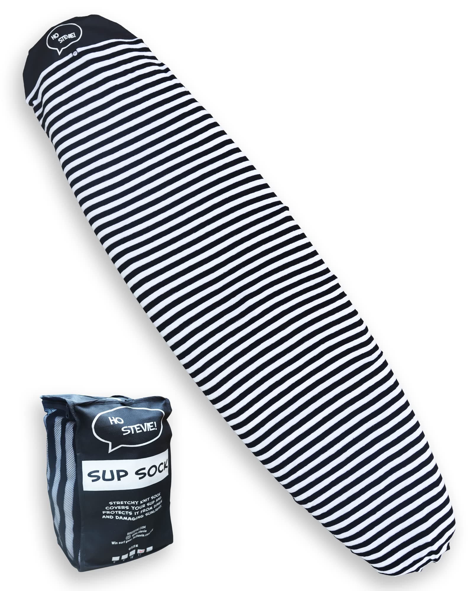 Ho Stevie! SUP Sock Cover - Avoid UV Sun Damage - Stretchy Protective Bag for Stand Up Paddle Boards