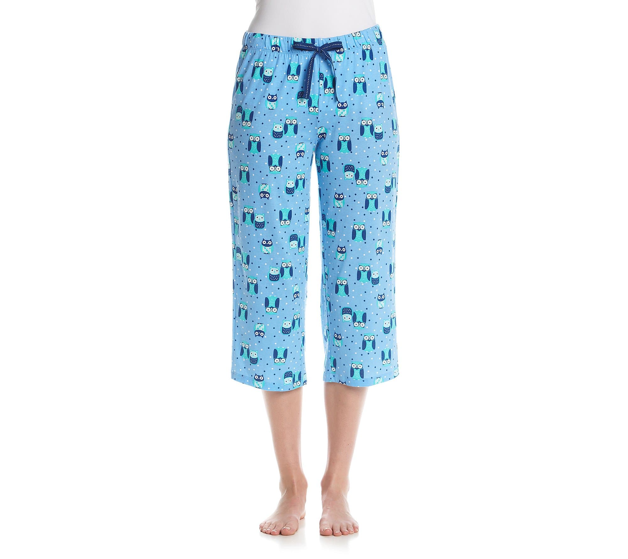 Relativity Print Knit Sleep Capri Pants