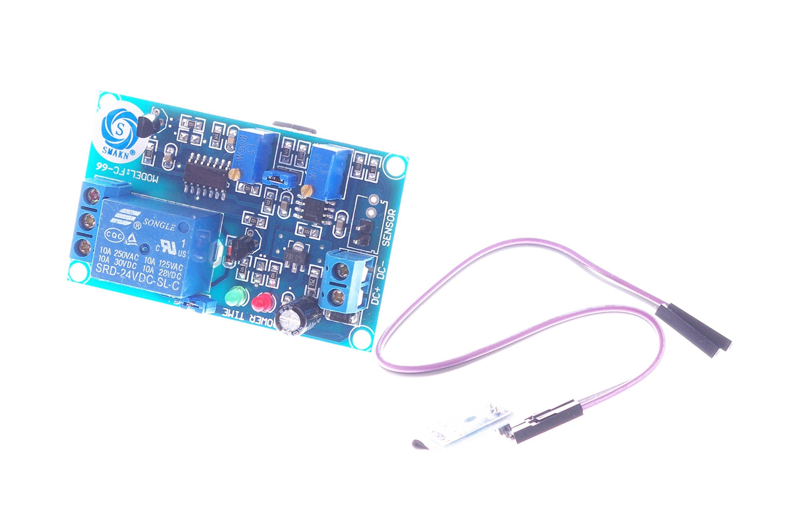 SMKAN DC 24V 2-LED Light 1 Channel Thermal Sensor Infrared Trigger Time Delay Relay Module With MINI Board