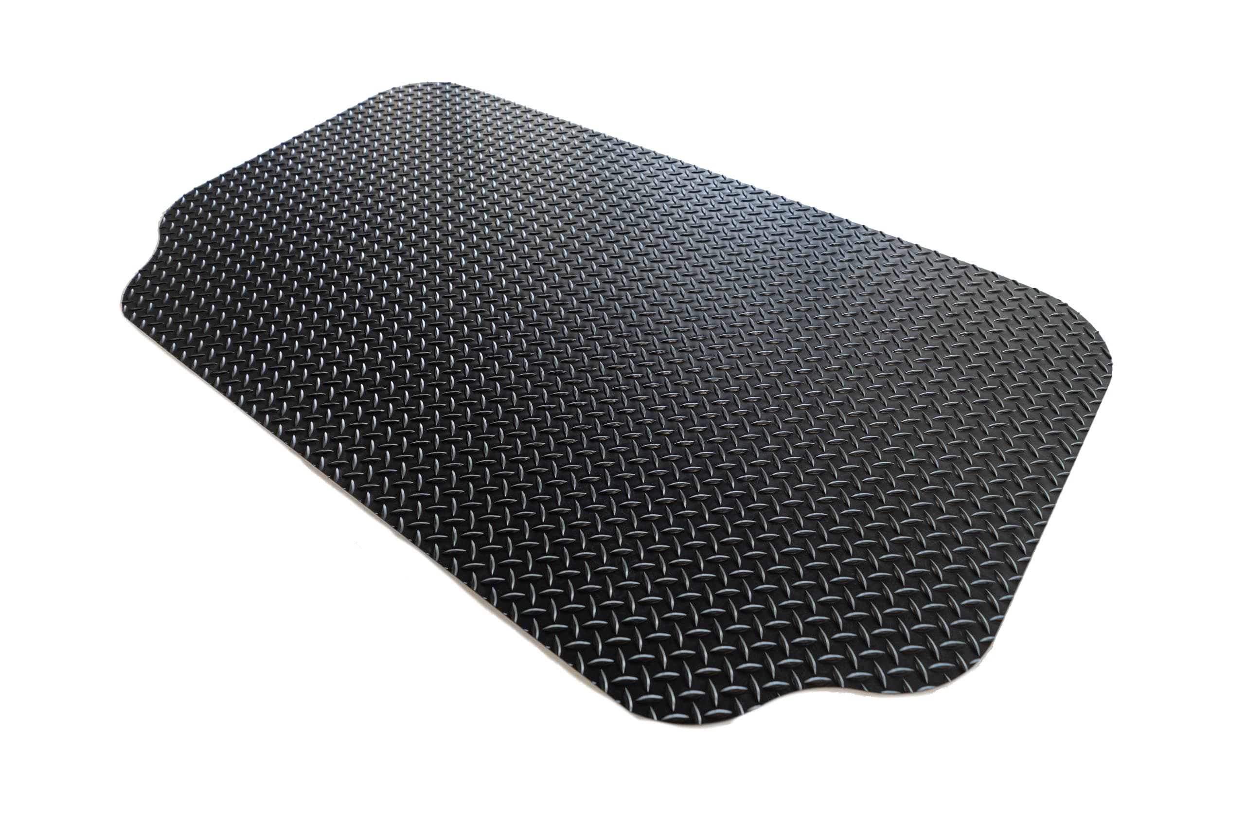 8D-075-36C-5.3 36" x 63" Under Grill Deck and Patio Mat, Black
