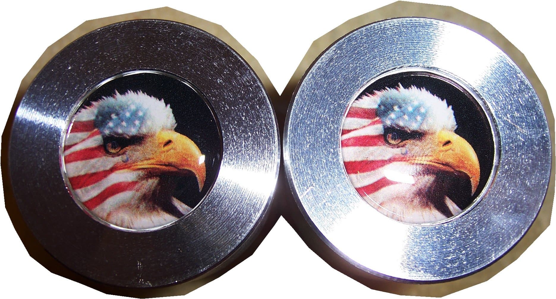 Two Hole Pins. Standard. 1/2" X 1-5/8". Custom Flange Pins. American Eagle!