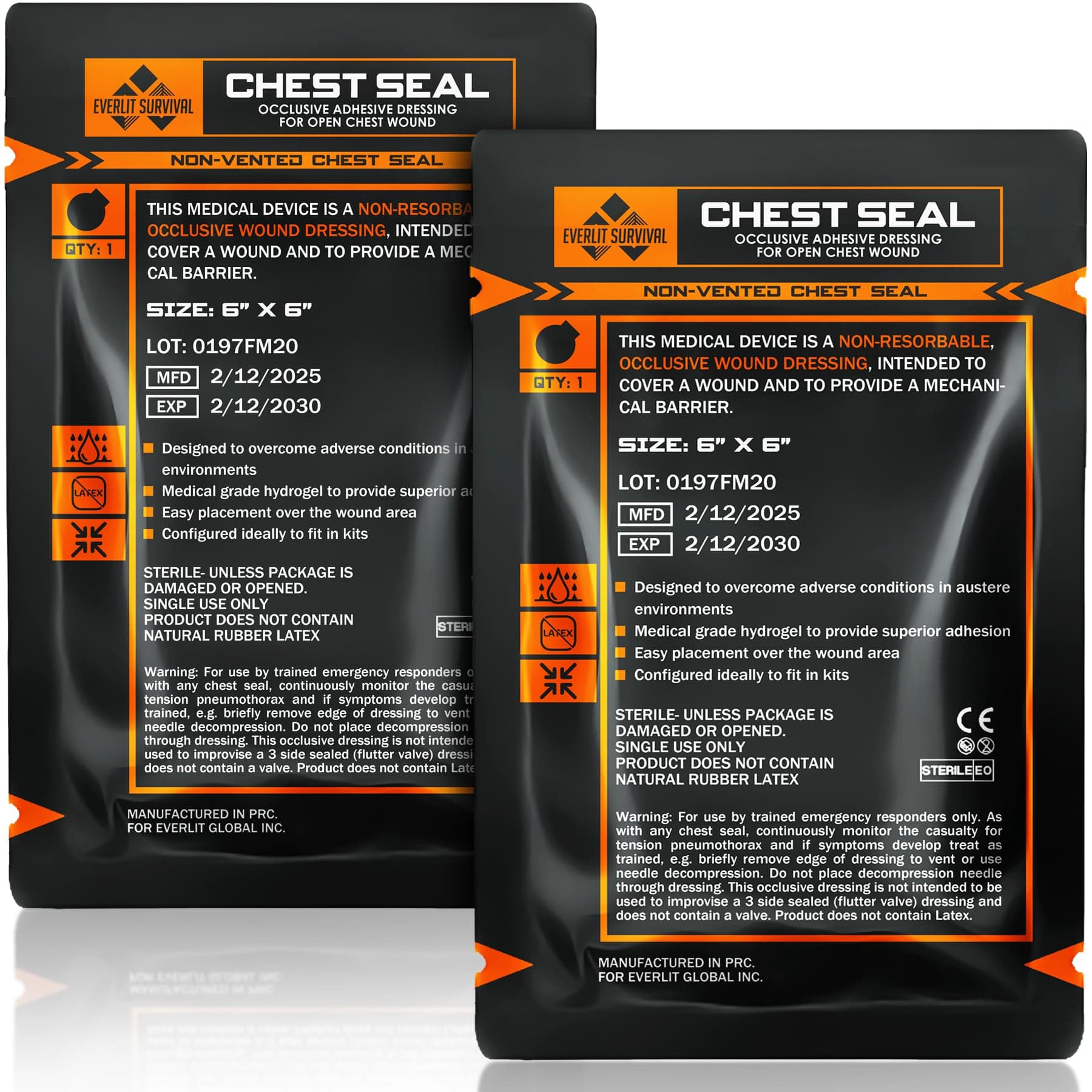 Chest Seal Non-Vented (Value Pack)