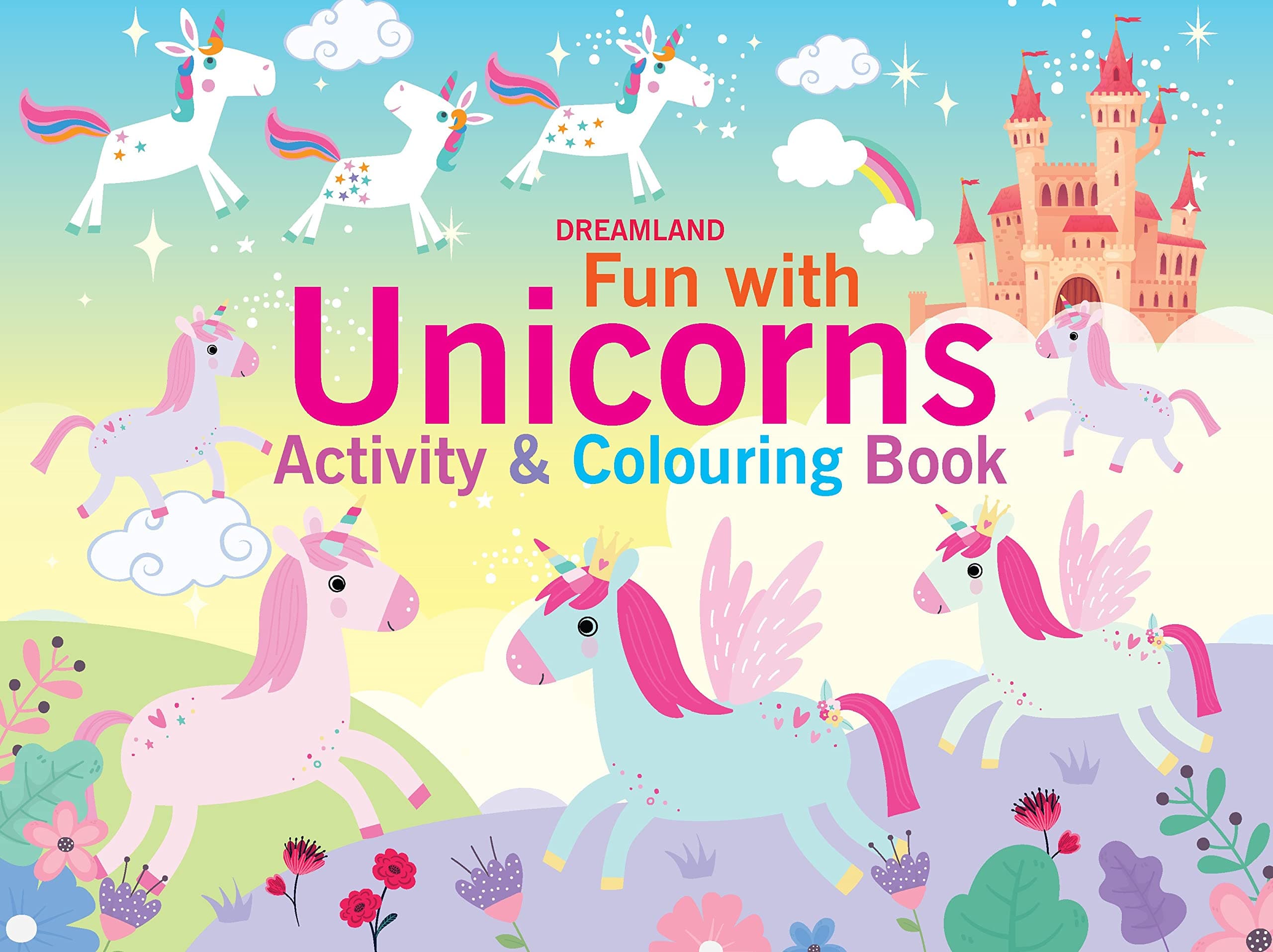 Fun with Unicorns Activity & Colouring : Interactive & Activity Book for Kid