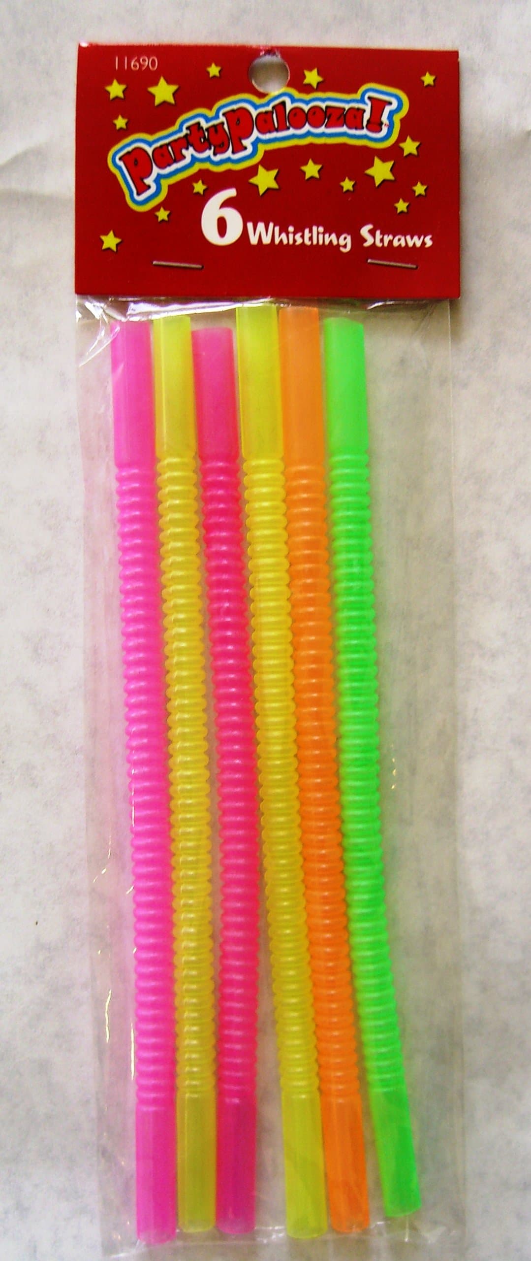 Party Palooza 6 Whistling Straws (3 Pack Value Bundle)