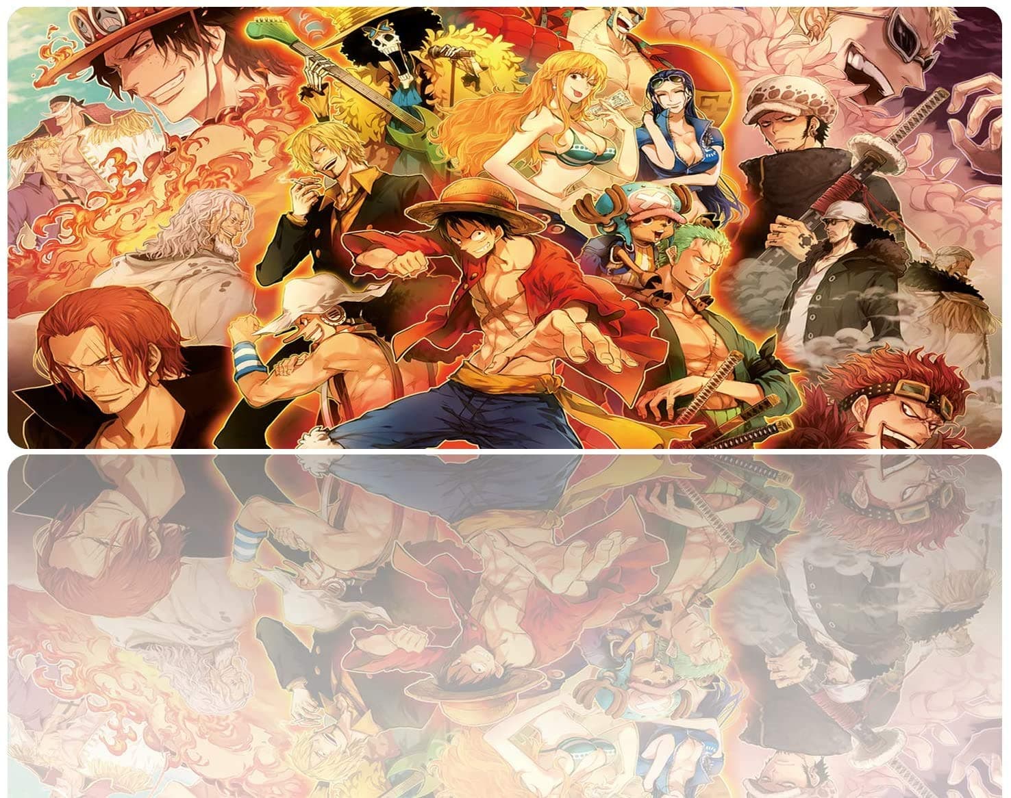 Extended Large Mouse Pad, Gaming Mouse Pad, Full Desk Keyboard Mouse Pad, XXL Bigmouse Pad with Anime, Waterproof and Anti-Skid for Office Desk Decor (35.4×15.75×0.1 inch)