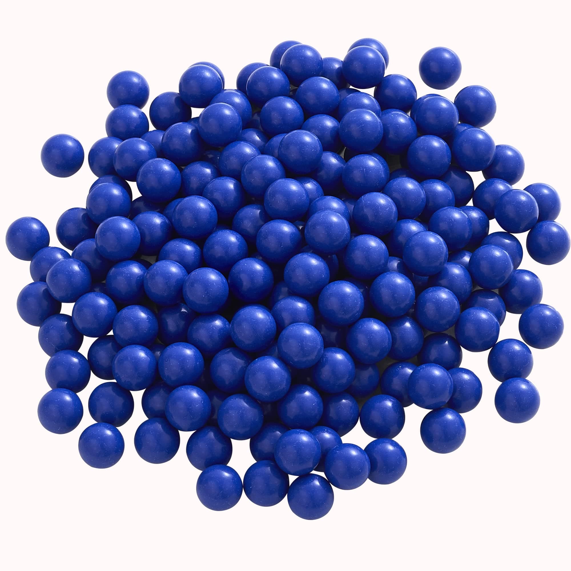 200 X 0.43 Cal Paintball Solid Nylon Ball for Home Defense, 43 Caliber Paintball Ammo Projectiles (Blue)