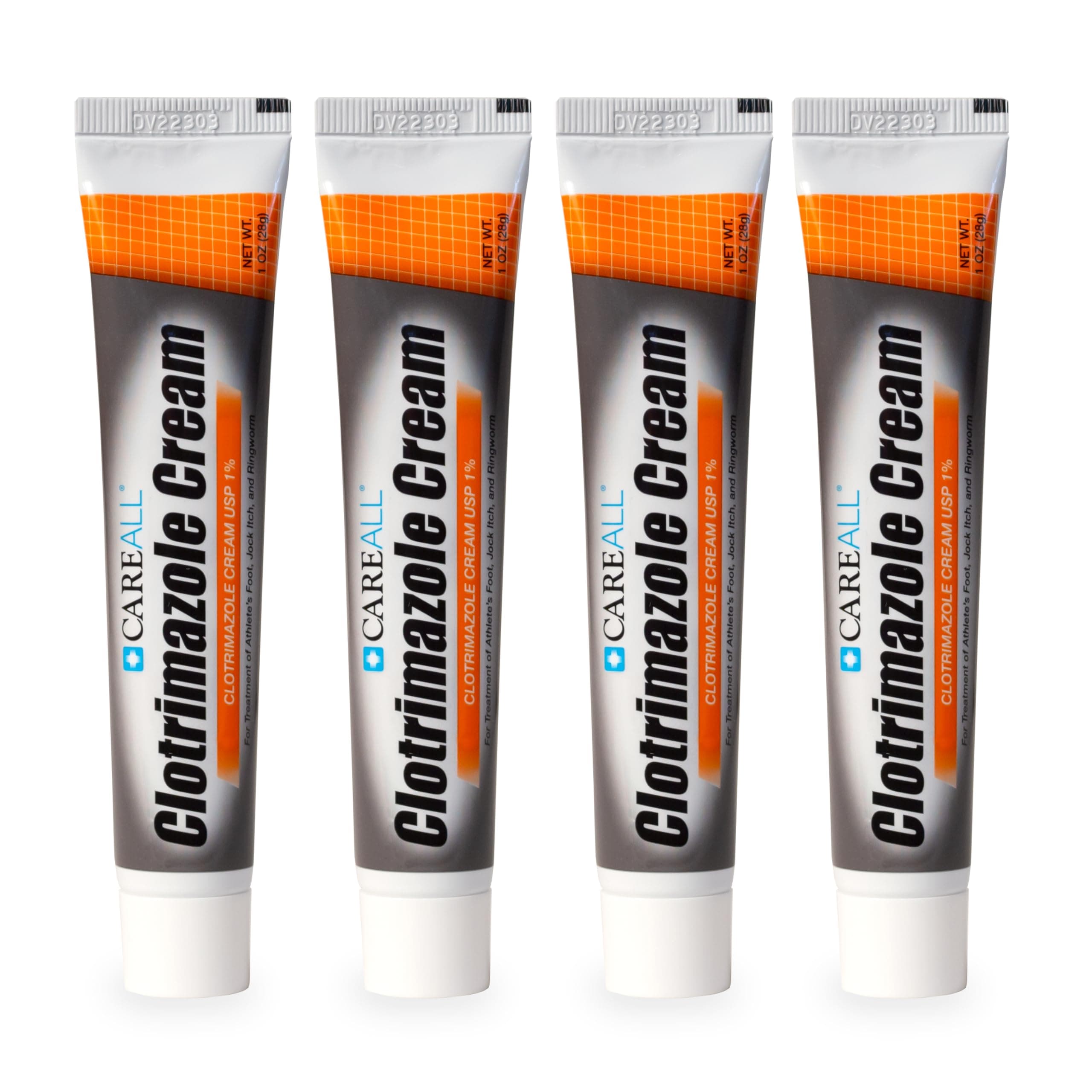 Clotrimazole Antifungal Cream 1% USP 1.0 oz. (4 Pack), Cures Most Athlete’s Foot, Jock Itch and Ringworm, Compare to The Leading Brand.