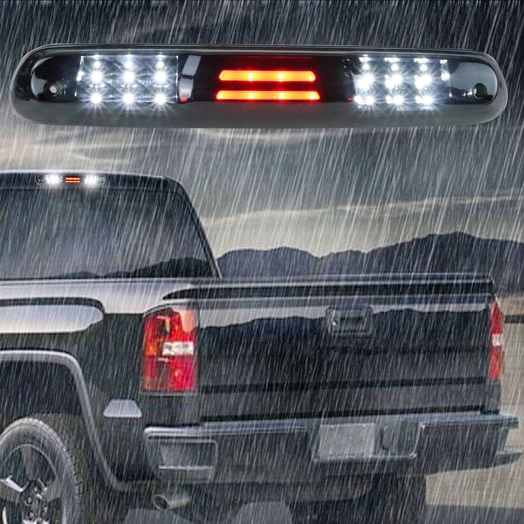 LED Third Brake Light Cargo High Mount Stop Light for 2007-2013 Chevy Silverado/GMC Sierra 1500 2500HD 3500HD