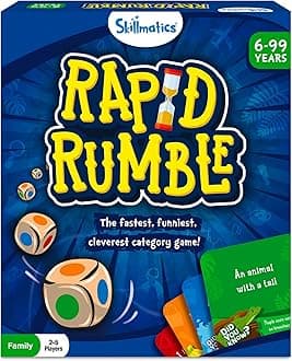 – Skillmatics Rapid Rumble - Fast-Paced Board Game for Kids, Teens & Adults, Fun for Family Game Night & Educational Toy, Quick-Thinking Card Game, Gift for Ages 6, 7, 8, 9 & Up