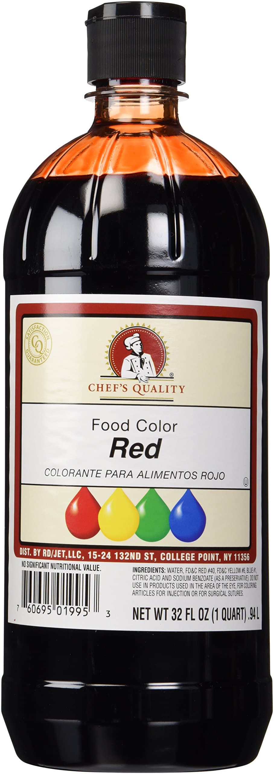 Liquid Red Food Color 32 OZ (1 Quart)
