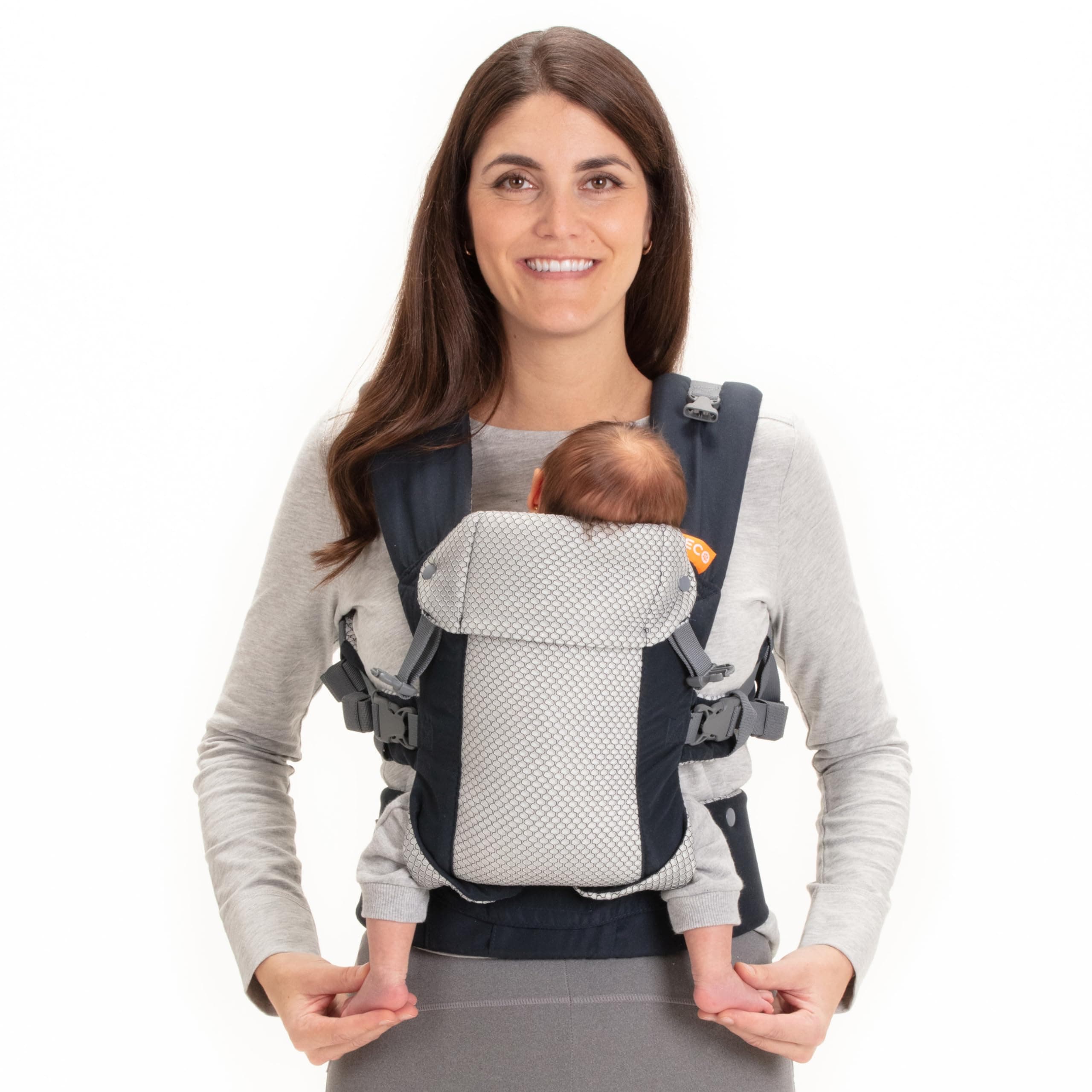 Beco Baby Carrier Baby's Multi-Position Soft Structured Mesh Sling with Adjustable Straps & Comfort Padding for Hip Support (Navy)…