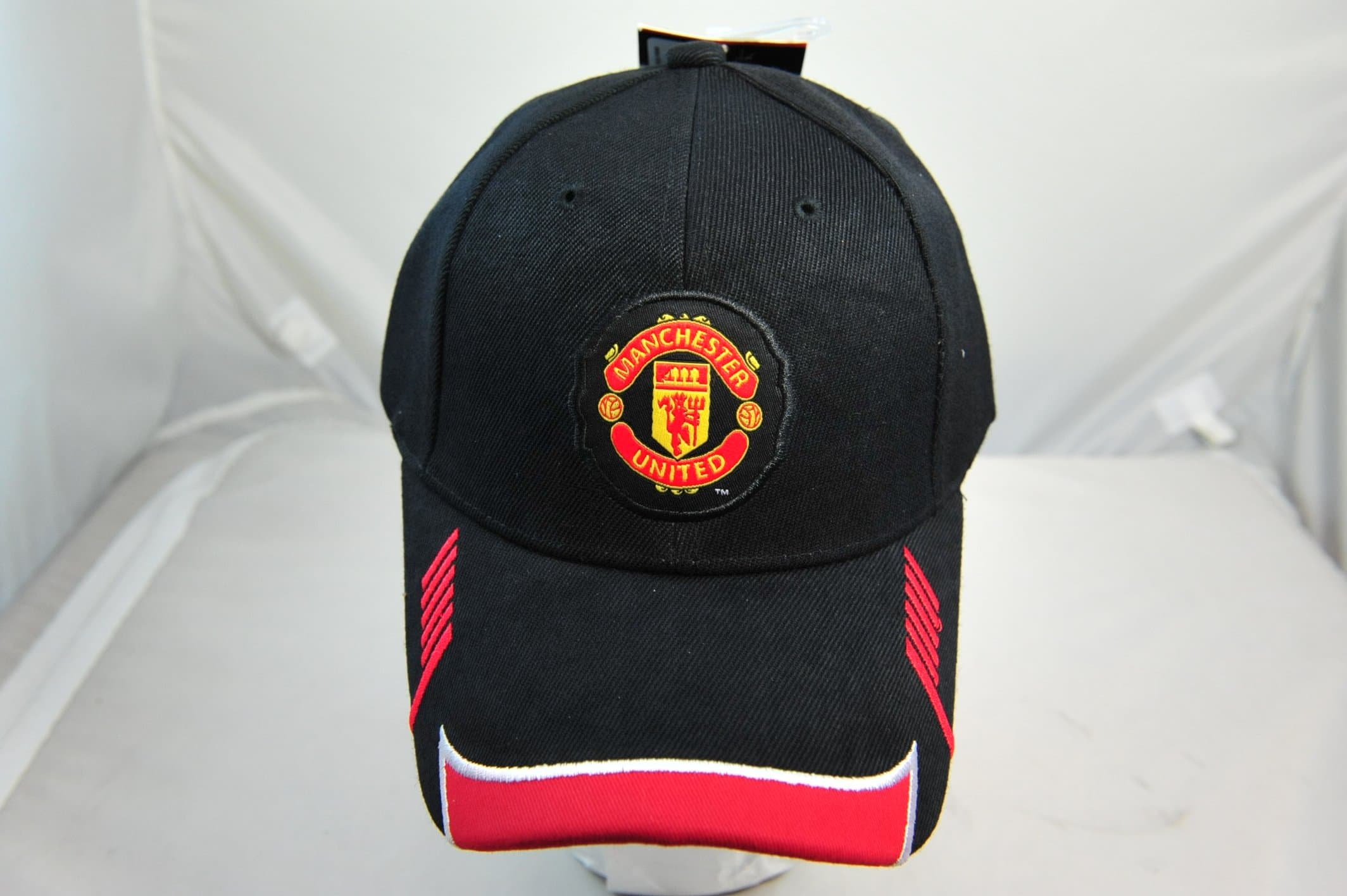 Black Faded Manchester United Red Devils Hat Cap