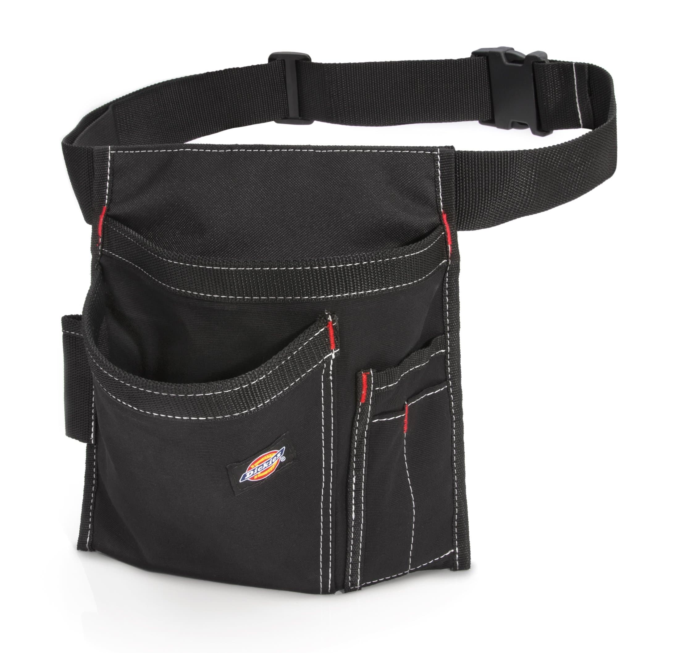 5-Pocket Single Side Tool Belt Pouch/Work Apron, Durable Canvas Construction, Adjustable Belt for Custom Fit