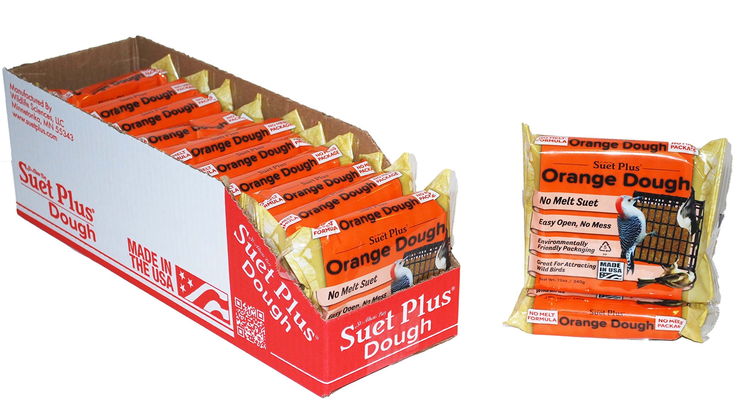 Wildlife Sciences Orange Dough Suet 12 Pack