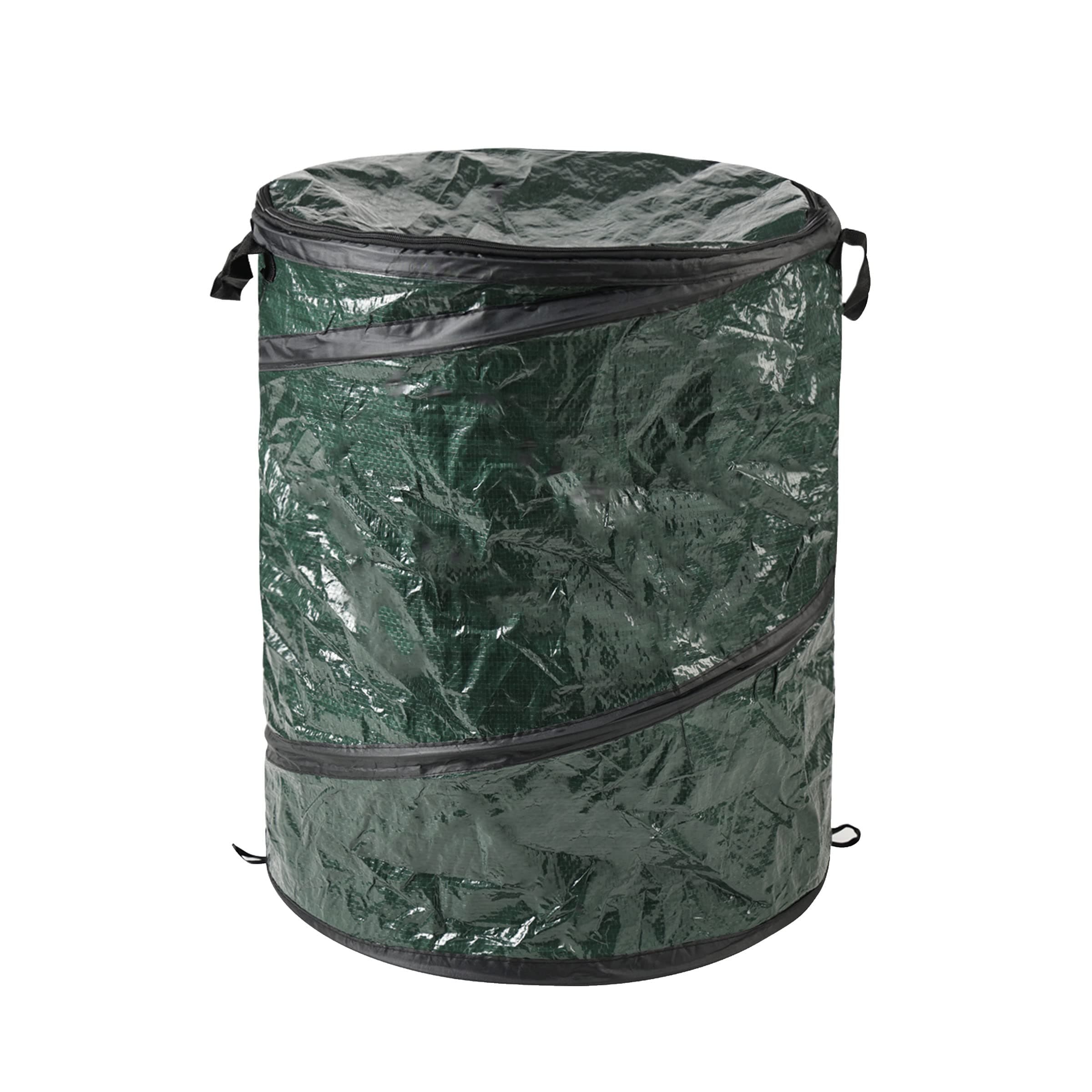 Wakeman Outdoors Pop Up Camping Garbage Can Trash Bin, 33 Gallon