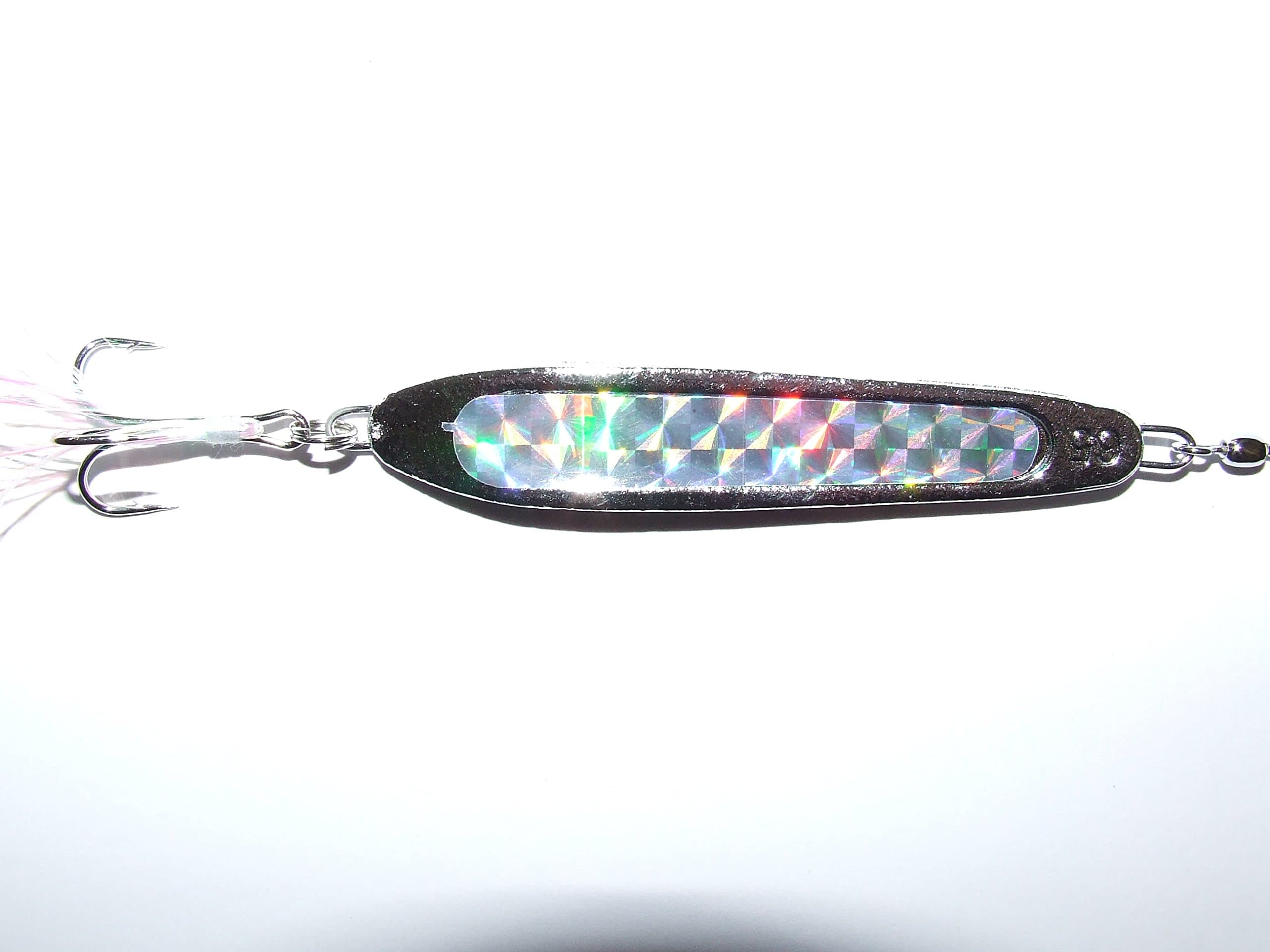 65g SILVER HEAD SPINNER LURE MACKEREL BASS COD BOAT KAYAK SEA FISHING…