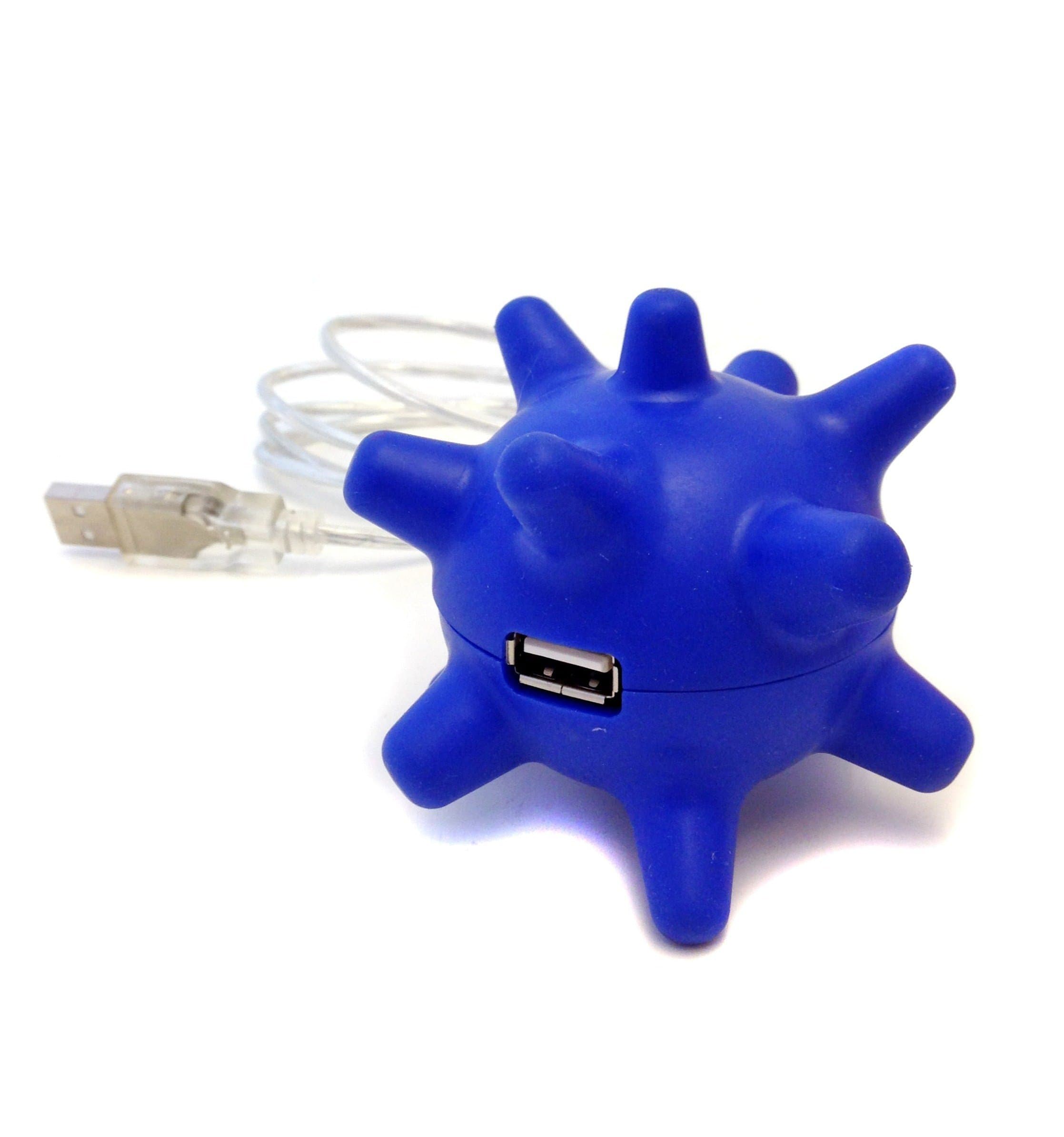 V9 X 0400068 Soft Hub USB Socket Lead, Blue