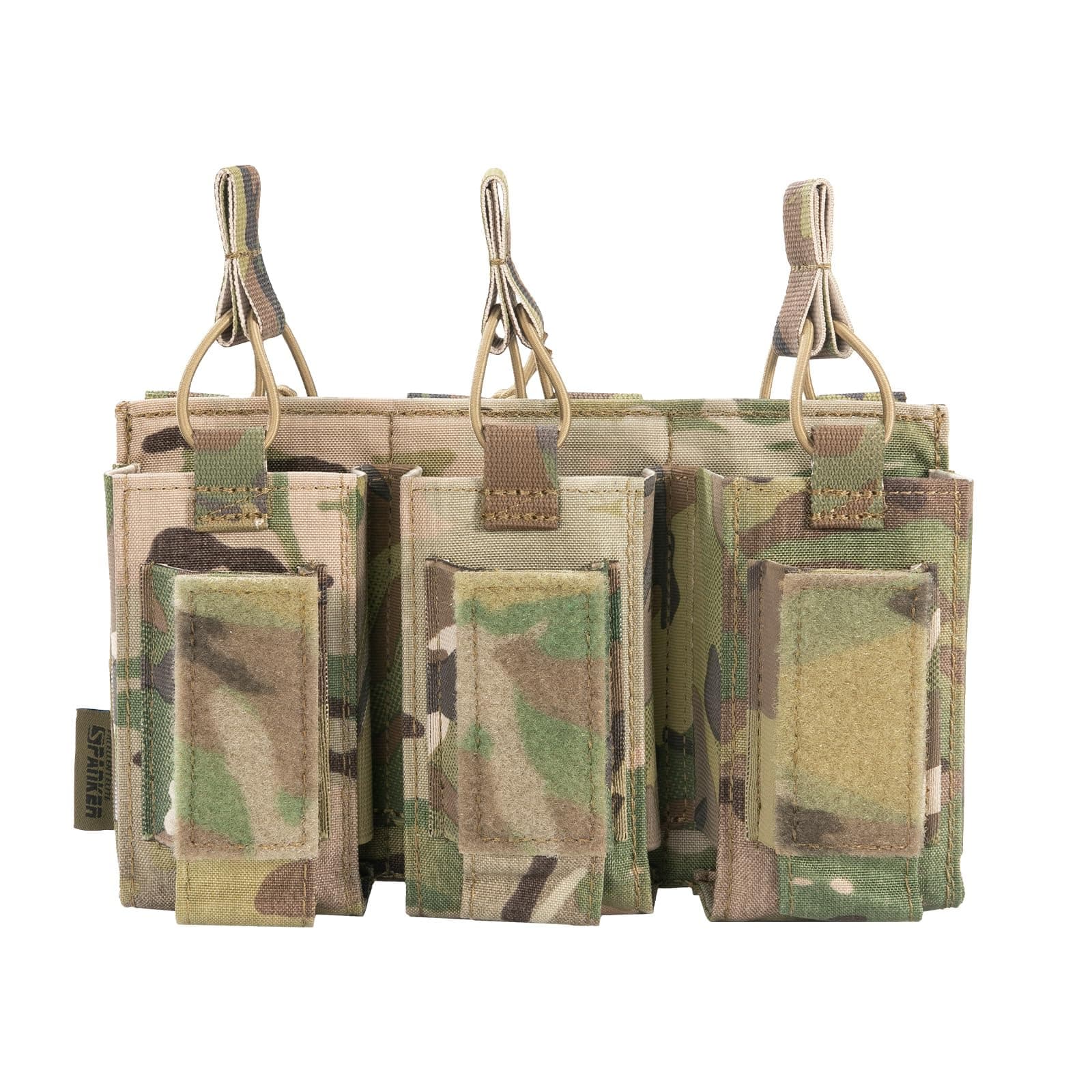 Open-Top Single/Double/Triple Molle Mag Pouch for M4 M14 M16 AK AR Elastic Rifle Magazines for Pistol Mag Pouch